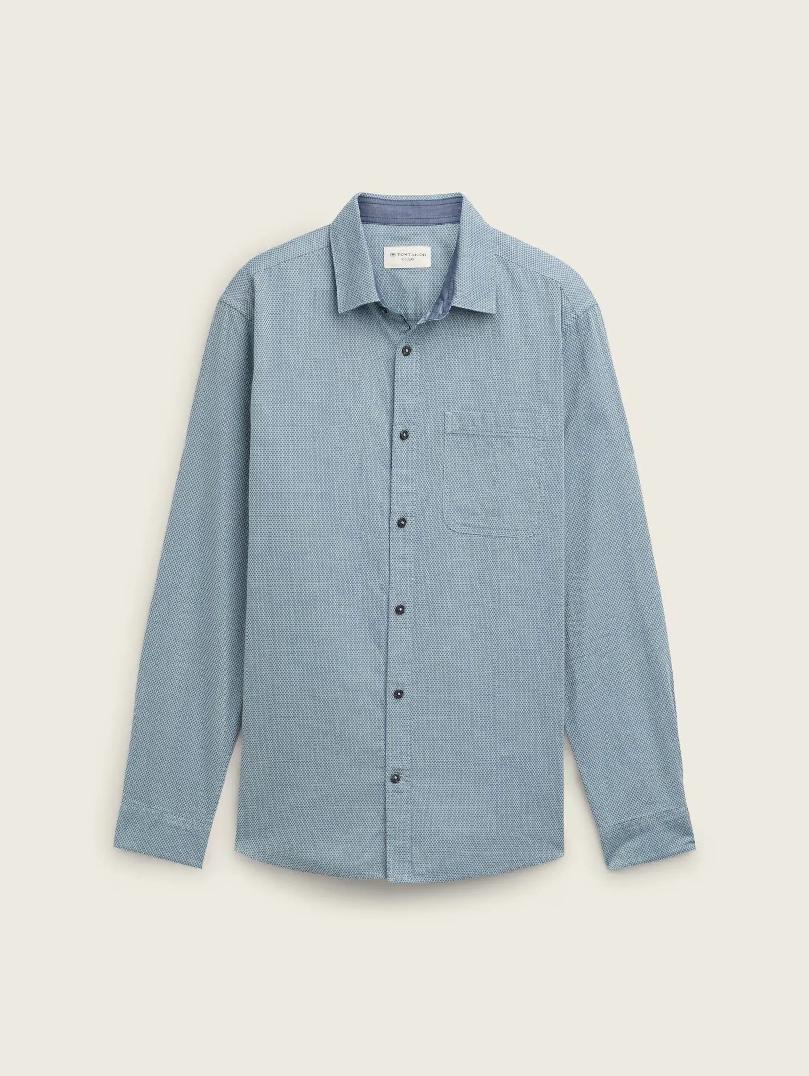 Tom Tailor Printed Dusty Mint Shirt