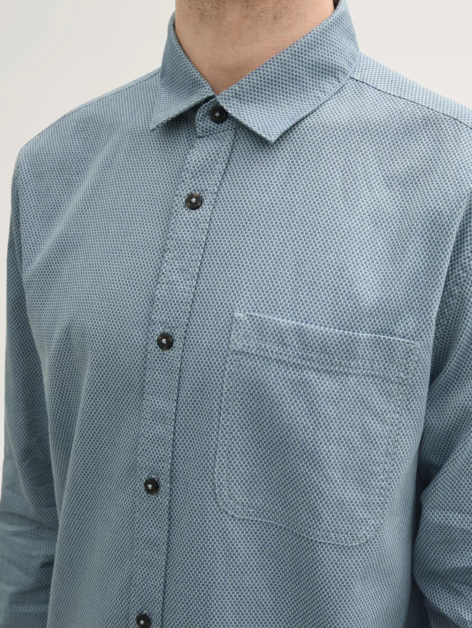 Tom Tailor Printed Dusty Mint Shirt