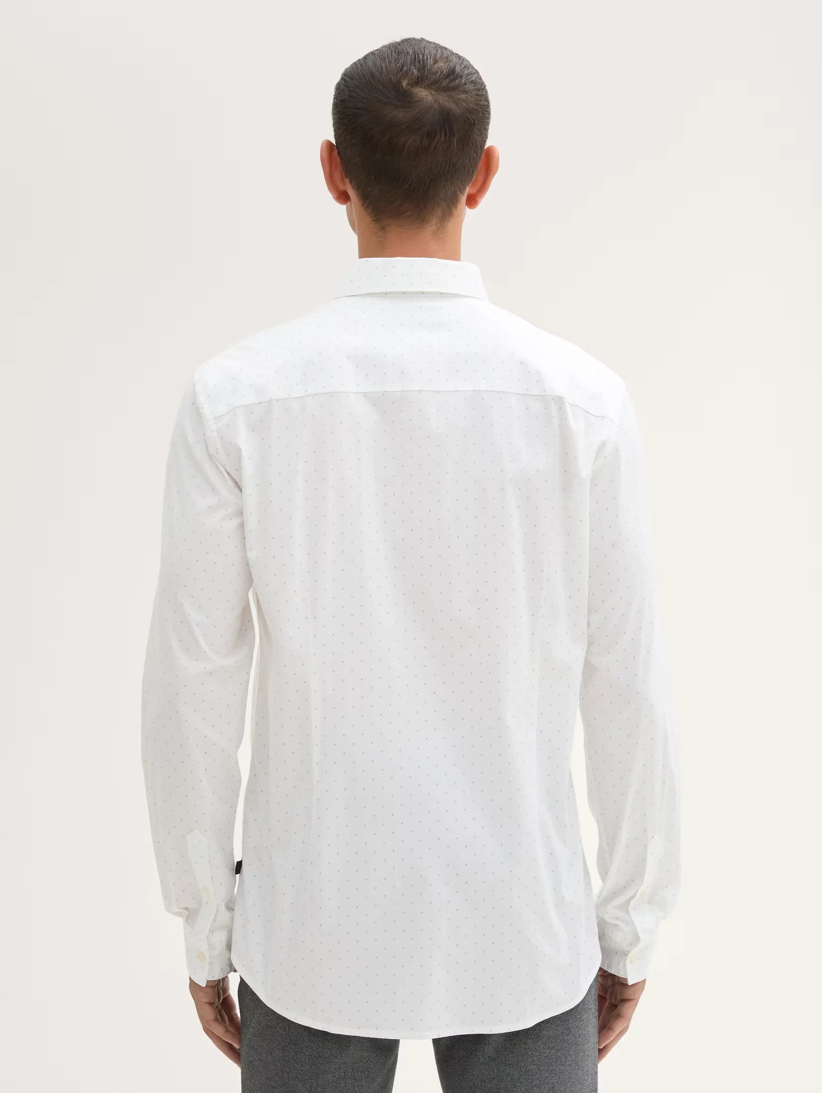 Tom Tailor White Shirt With Dot Design