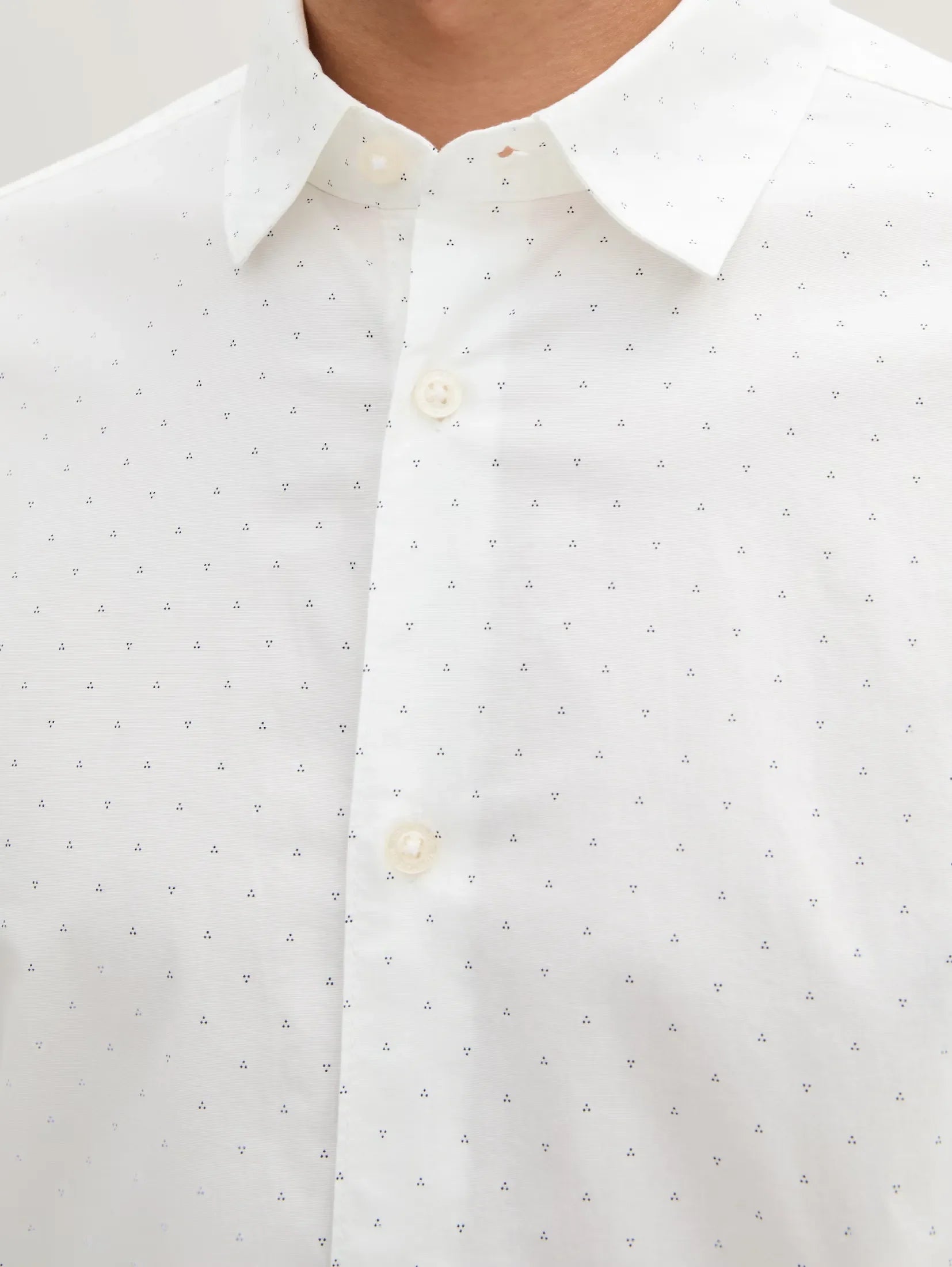 Tom Tailor White Shirt With Dot Design