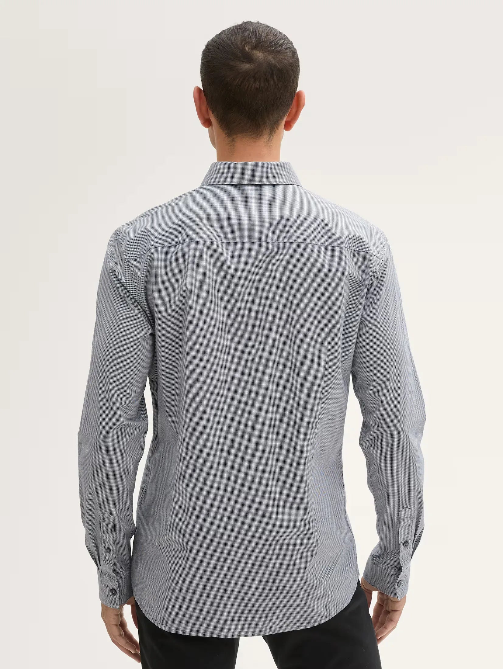 Tom Tailor Grey Shirt With Dot Design