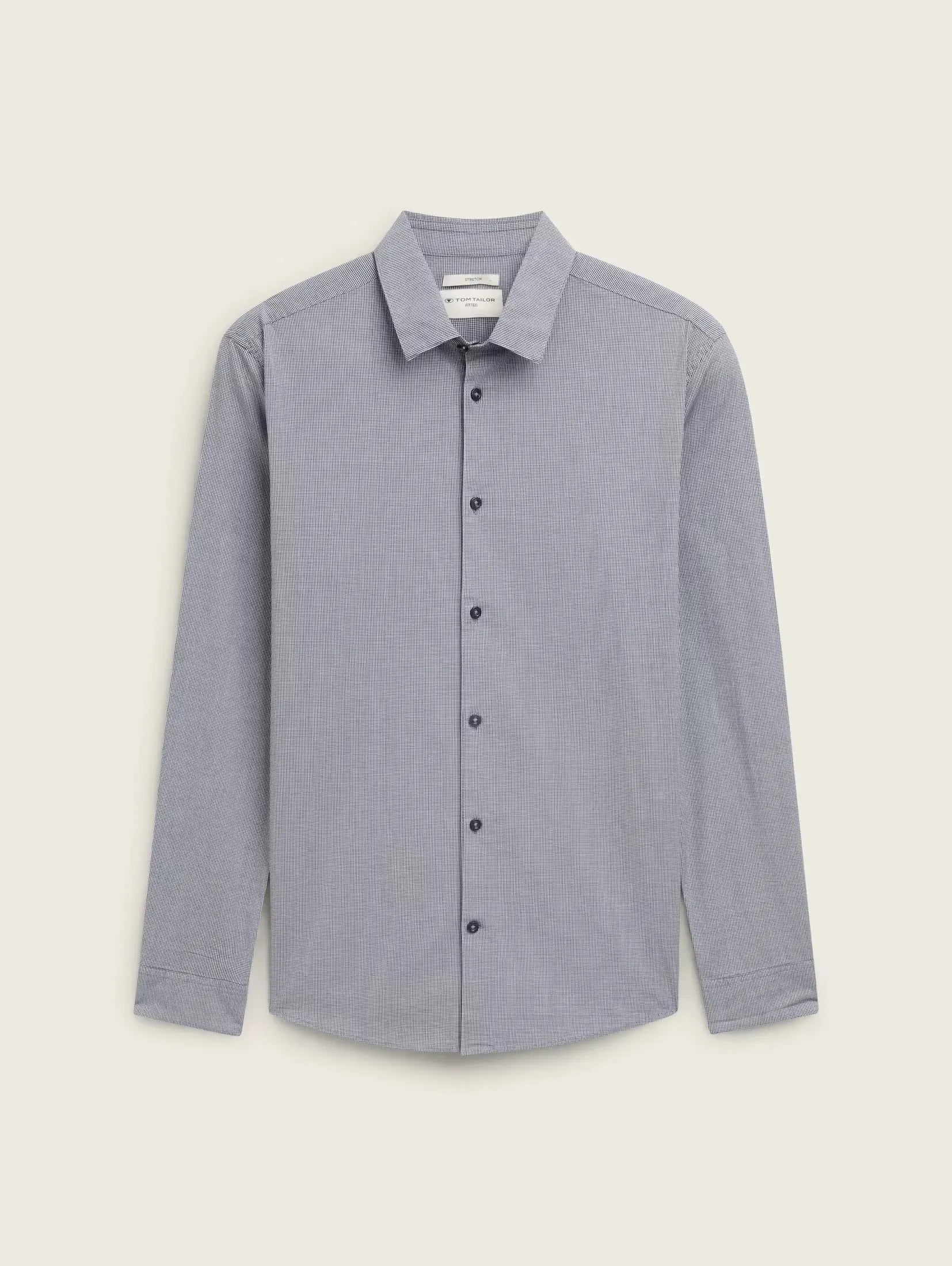 Tom Tailor Grey Shirt With Dot Design