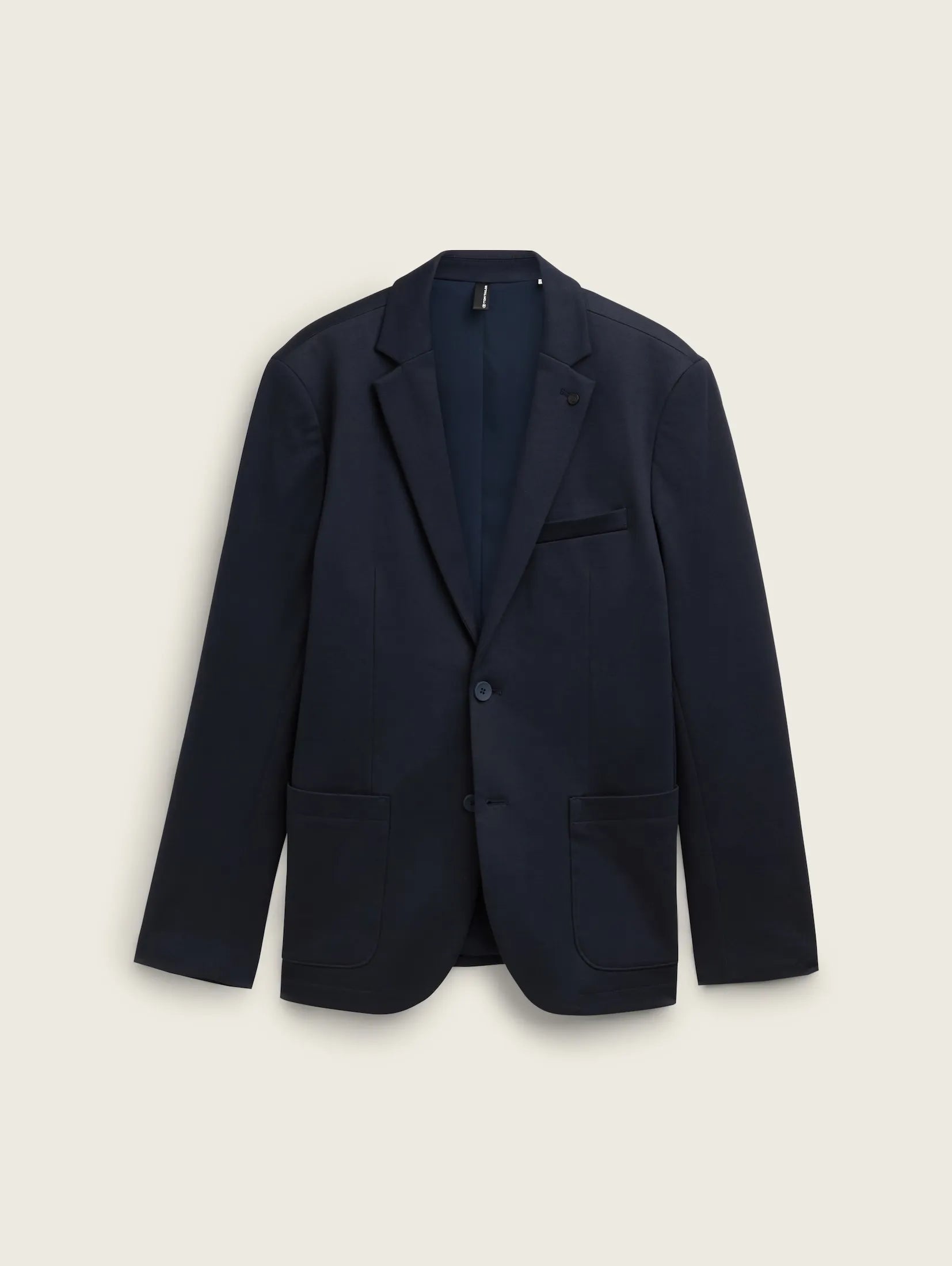 Tom Tailor Navy Jacket With A Pique Texture