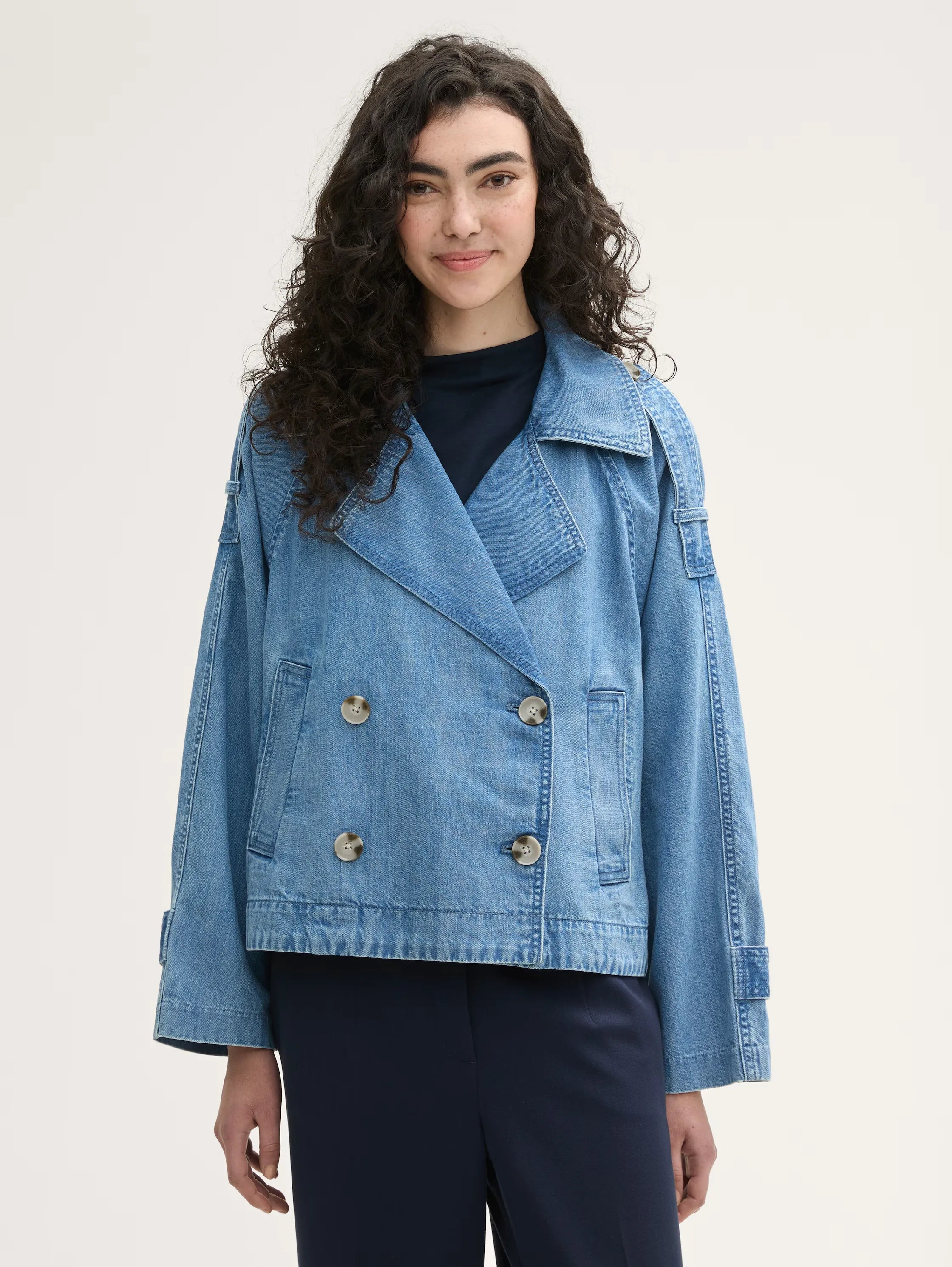 Tom Tailor Loose Fit Blue Denim Jacket