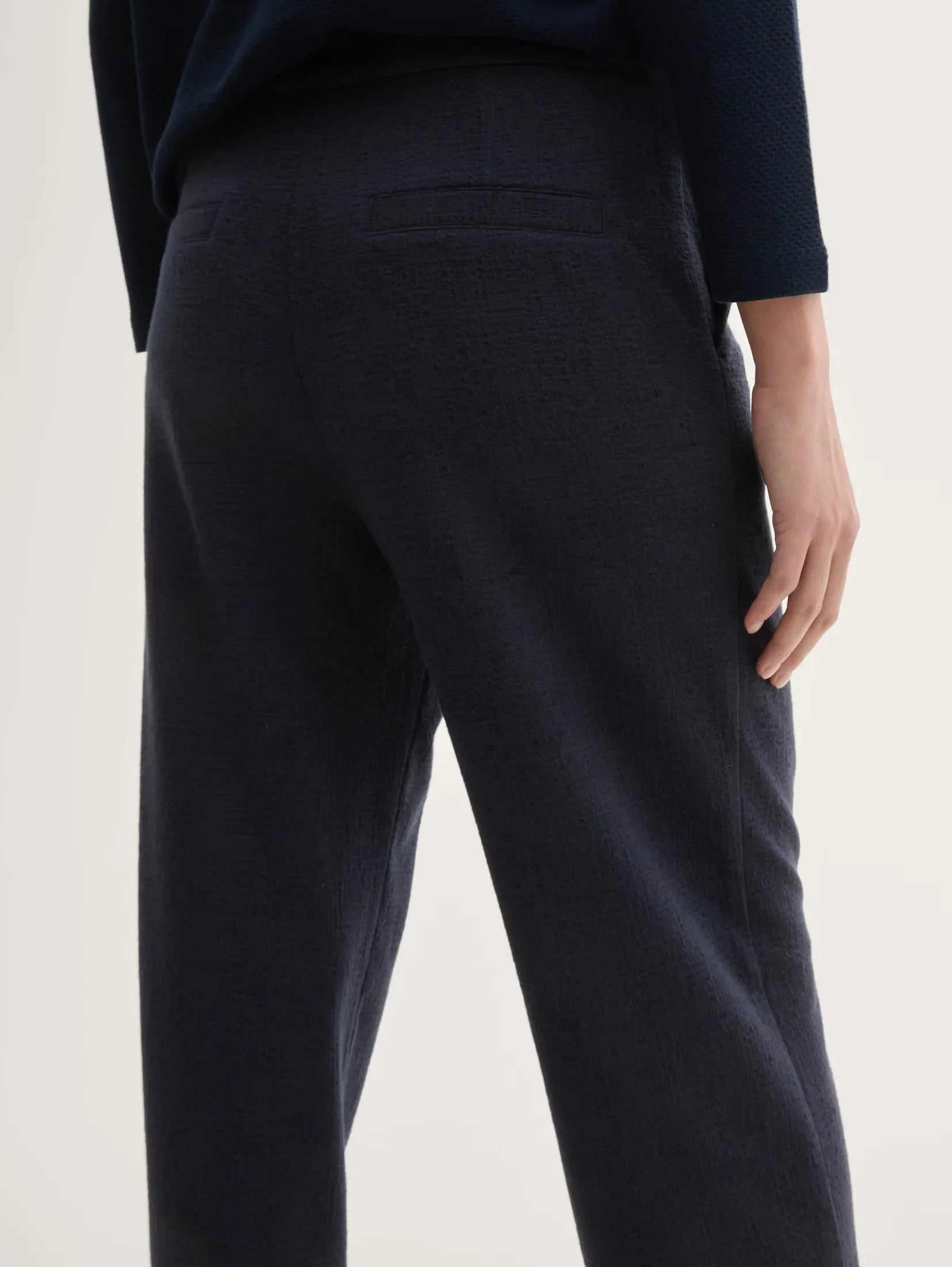 Tom Tailor Navy Pants Straight Fit