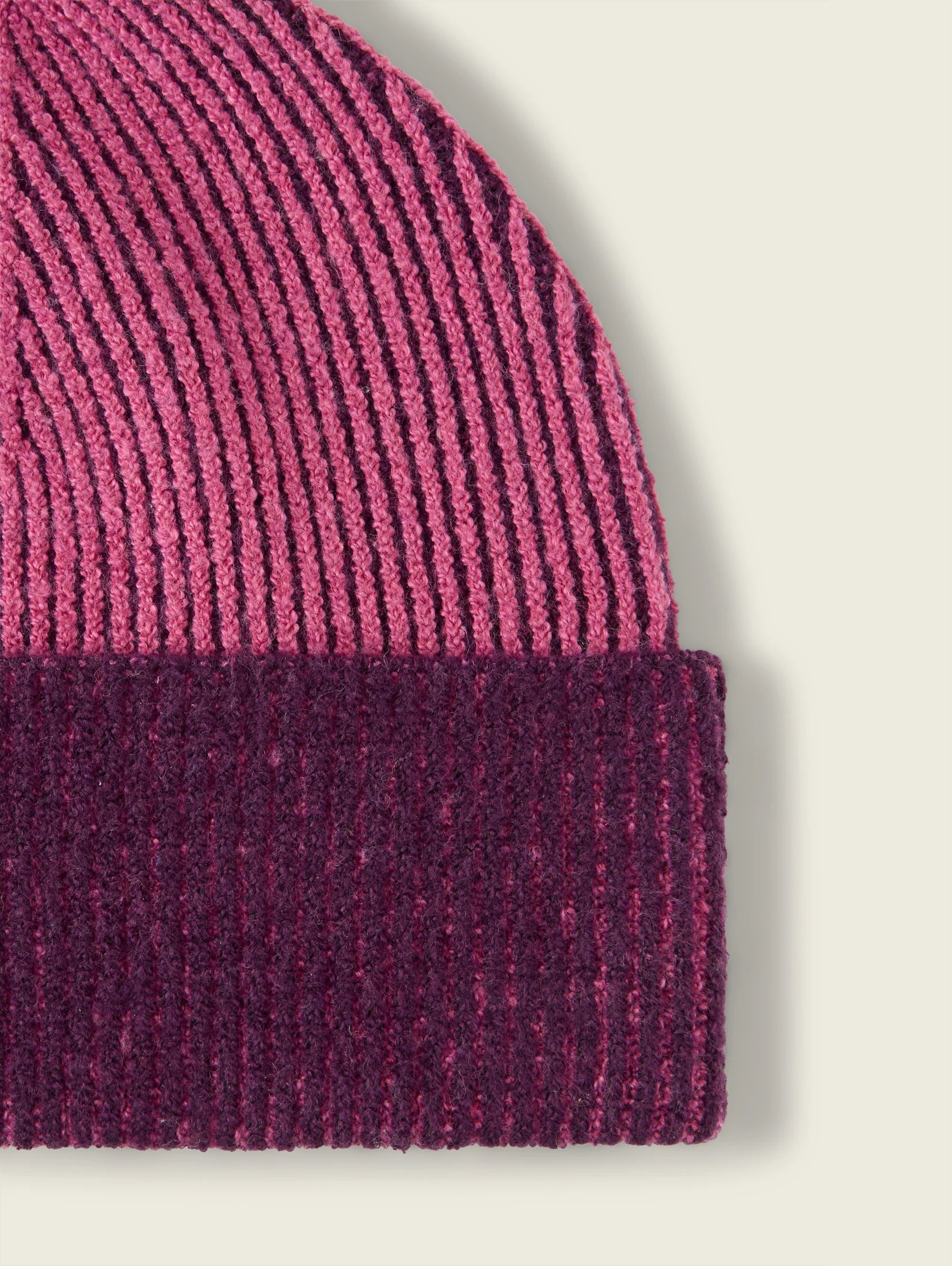 Tom Tailor Braided Pink Velvet Beanie