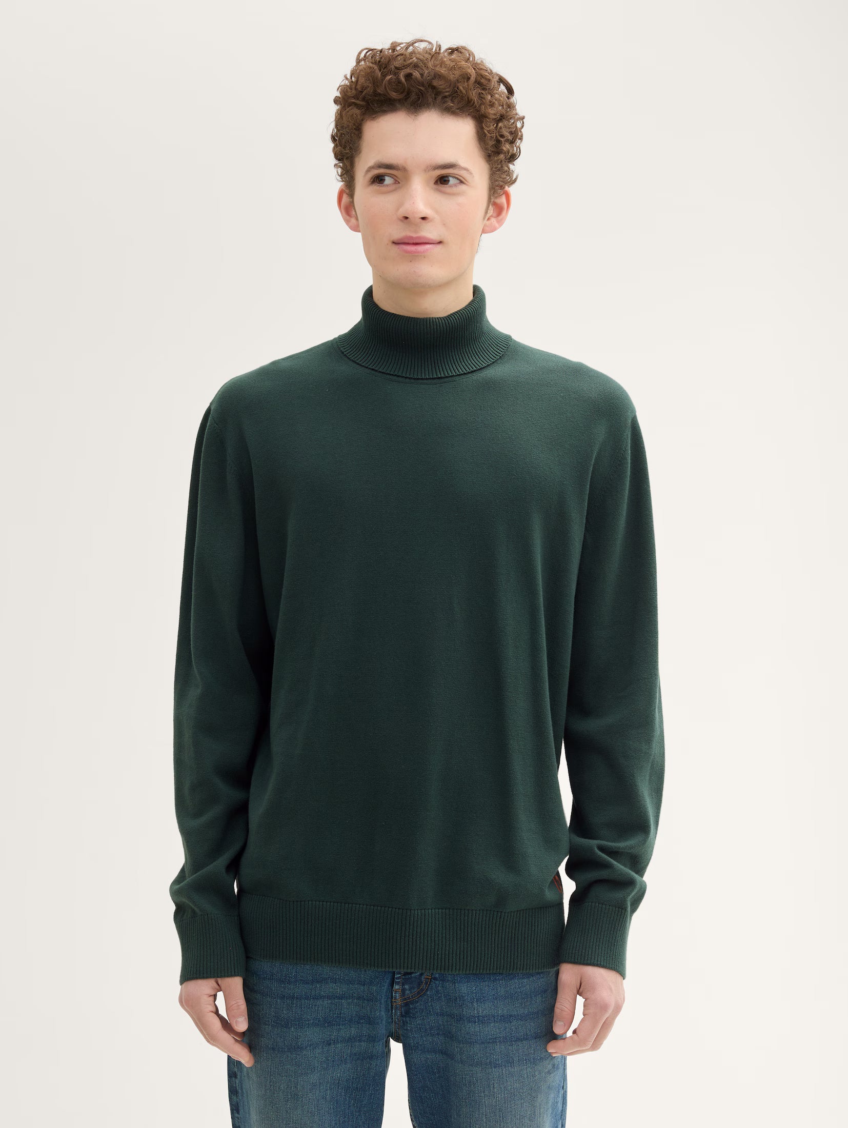 Tom Tailor Dark Green Basic Turtle Neck