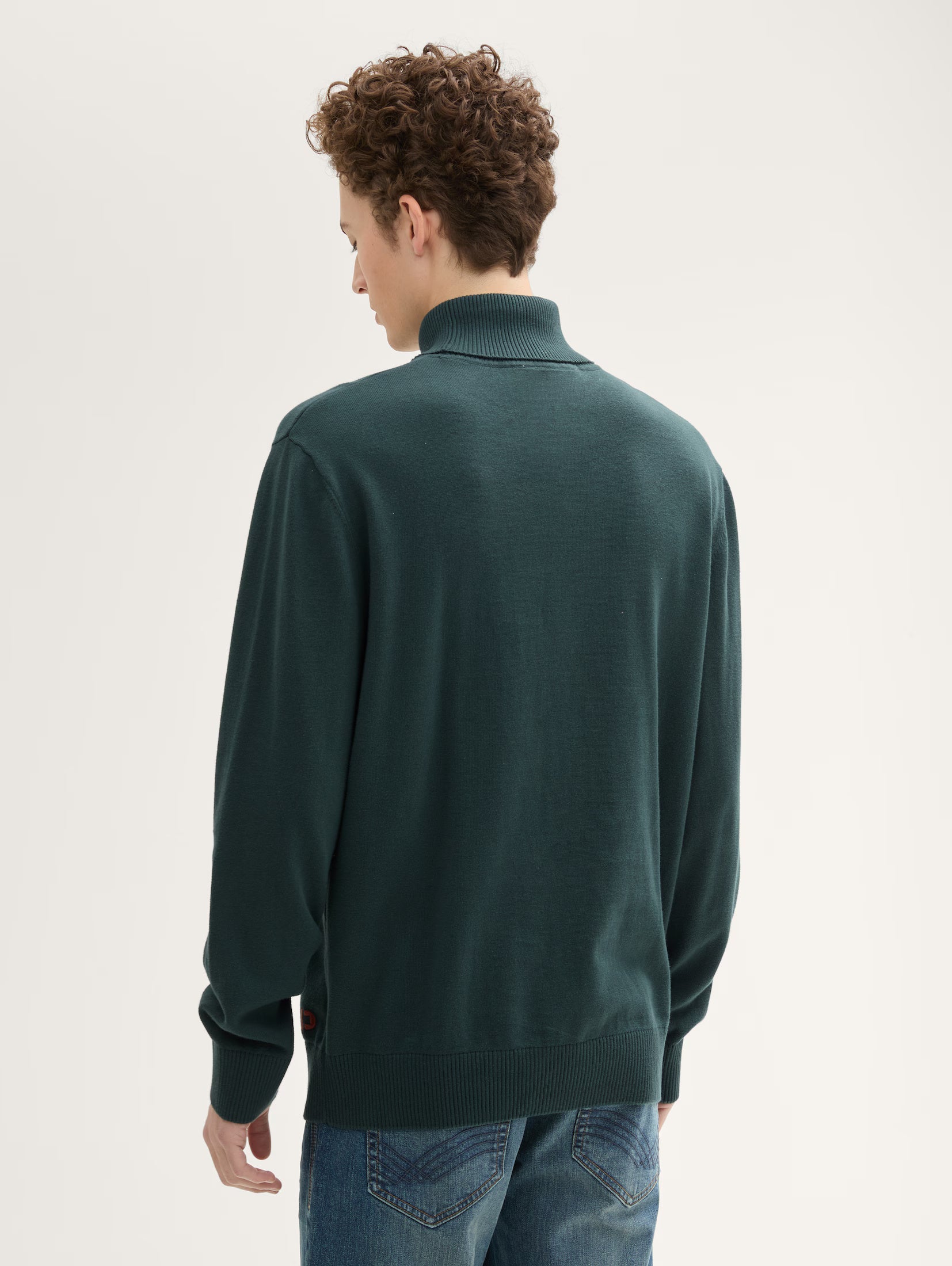 Tom Tailor Dark Green Basic Turtle Neck