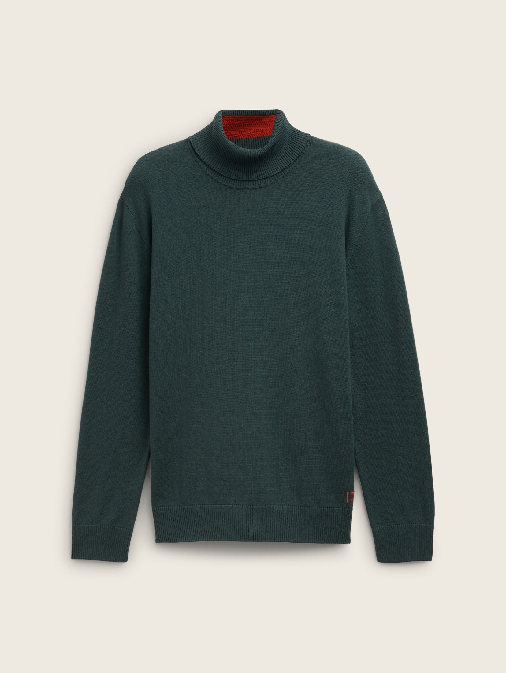 Tom Tailor Dark Green Basic Turtle Neck