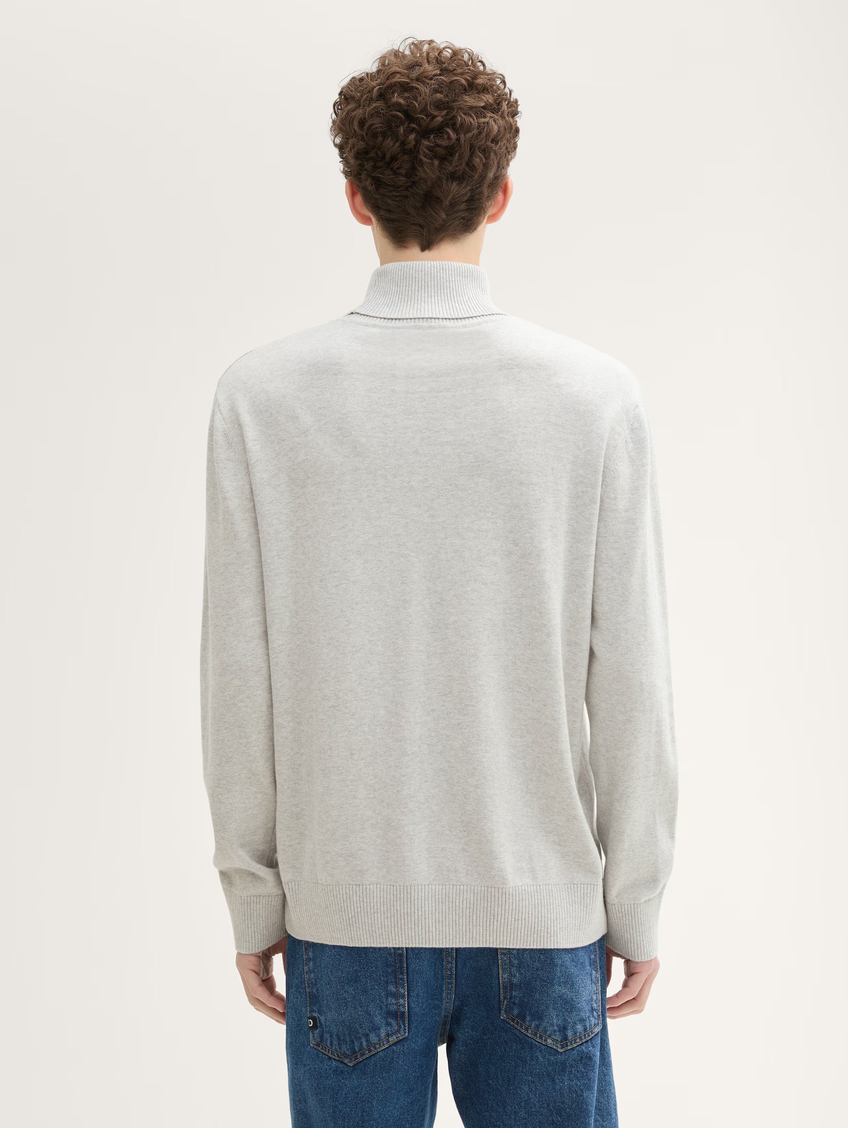 Tom Tailor Grey Basic Turtle Neck Sweater