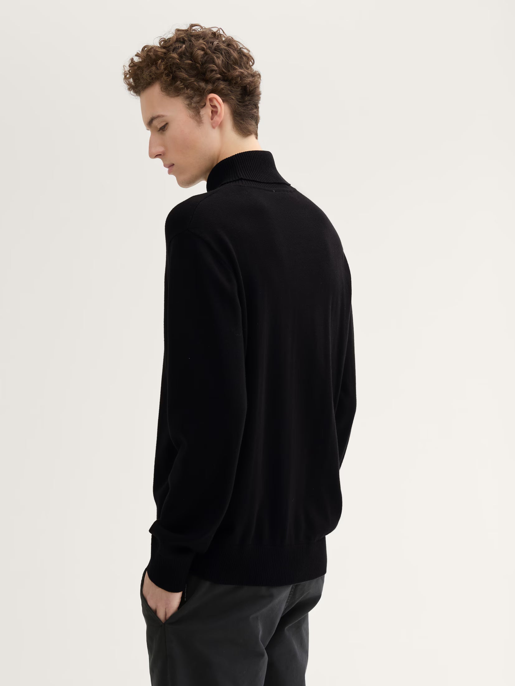 Tom Tailor Black Basic Turtle Neck