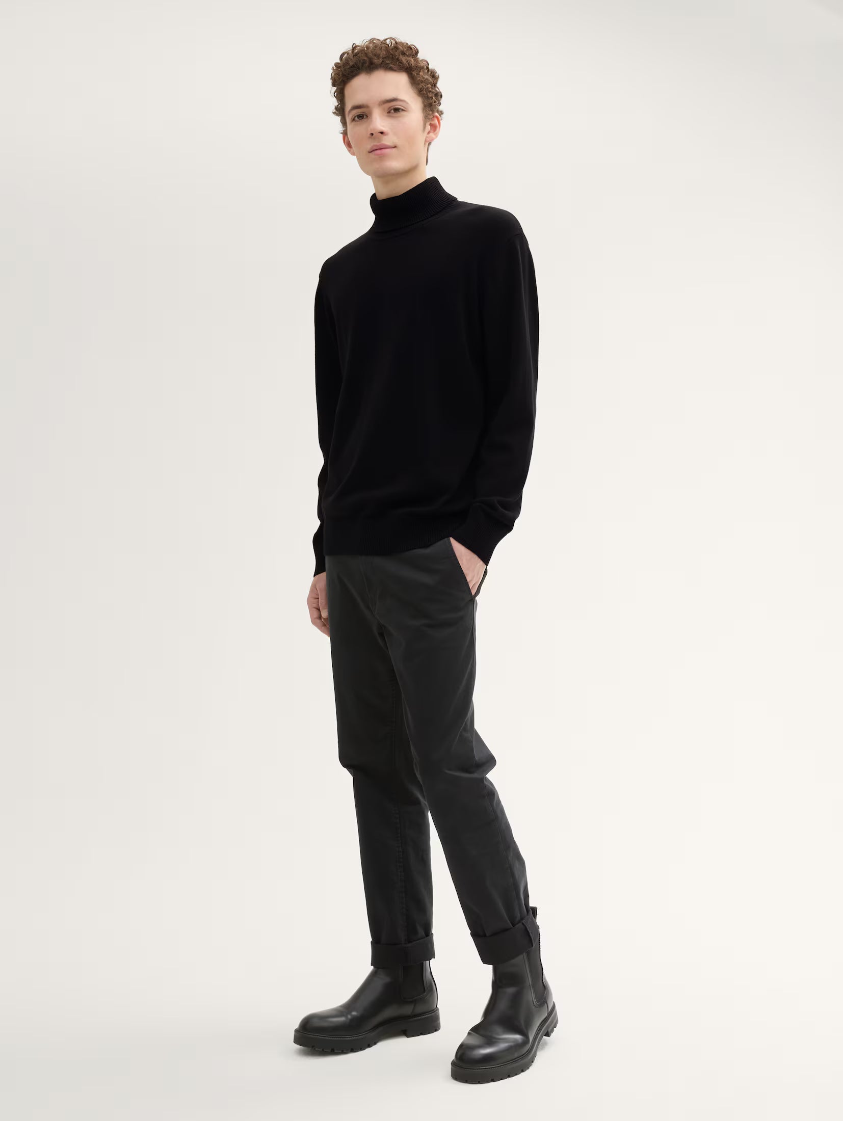 Tom Tailor Black Basic Turtle Neck