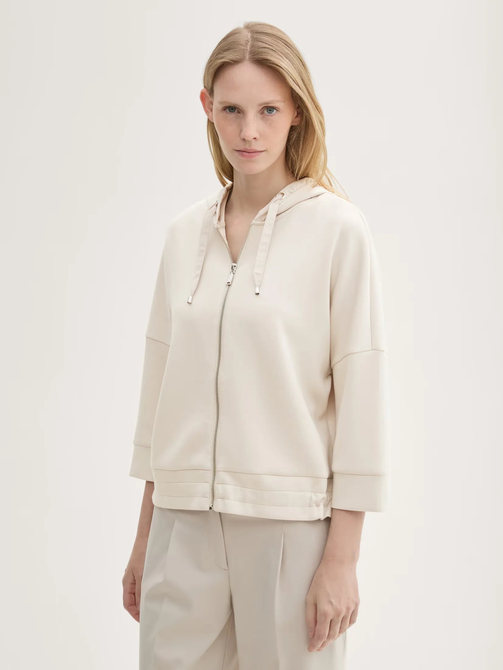 Tom Tailor Beige Sweat Jacket