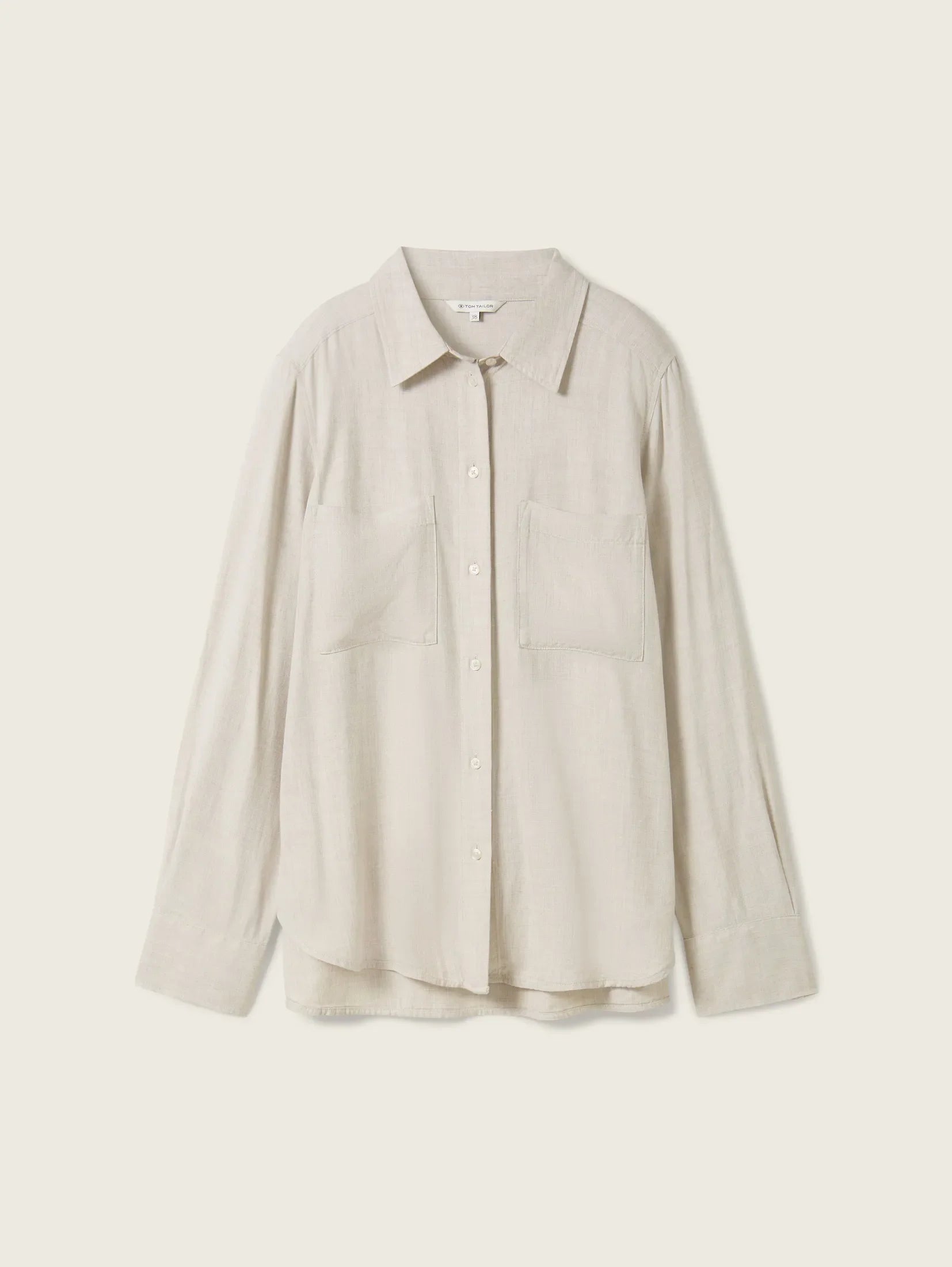 Tom Tailor Light Beige Viscose Shirt