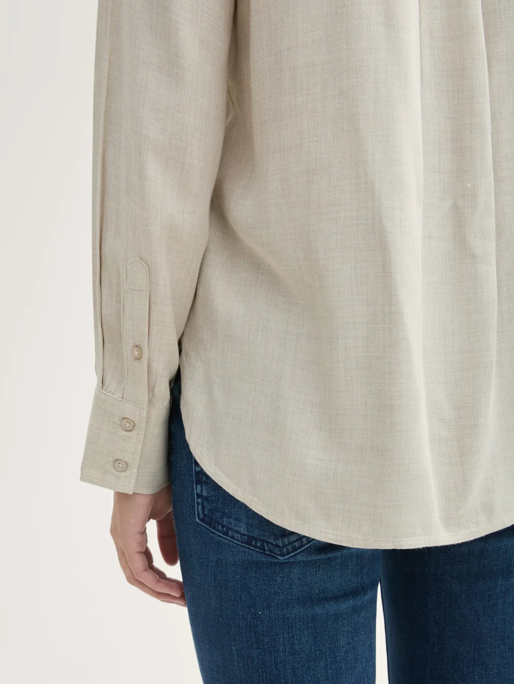 Tom Tailor Light Beige Viscose Shirt