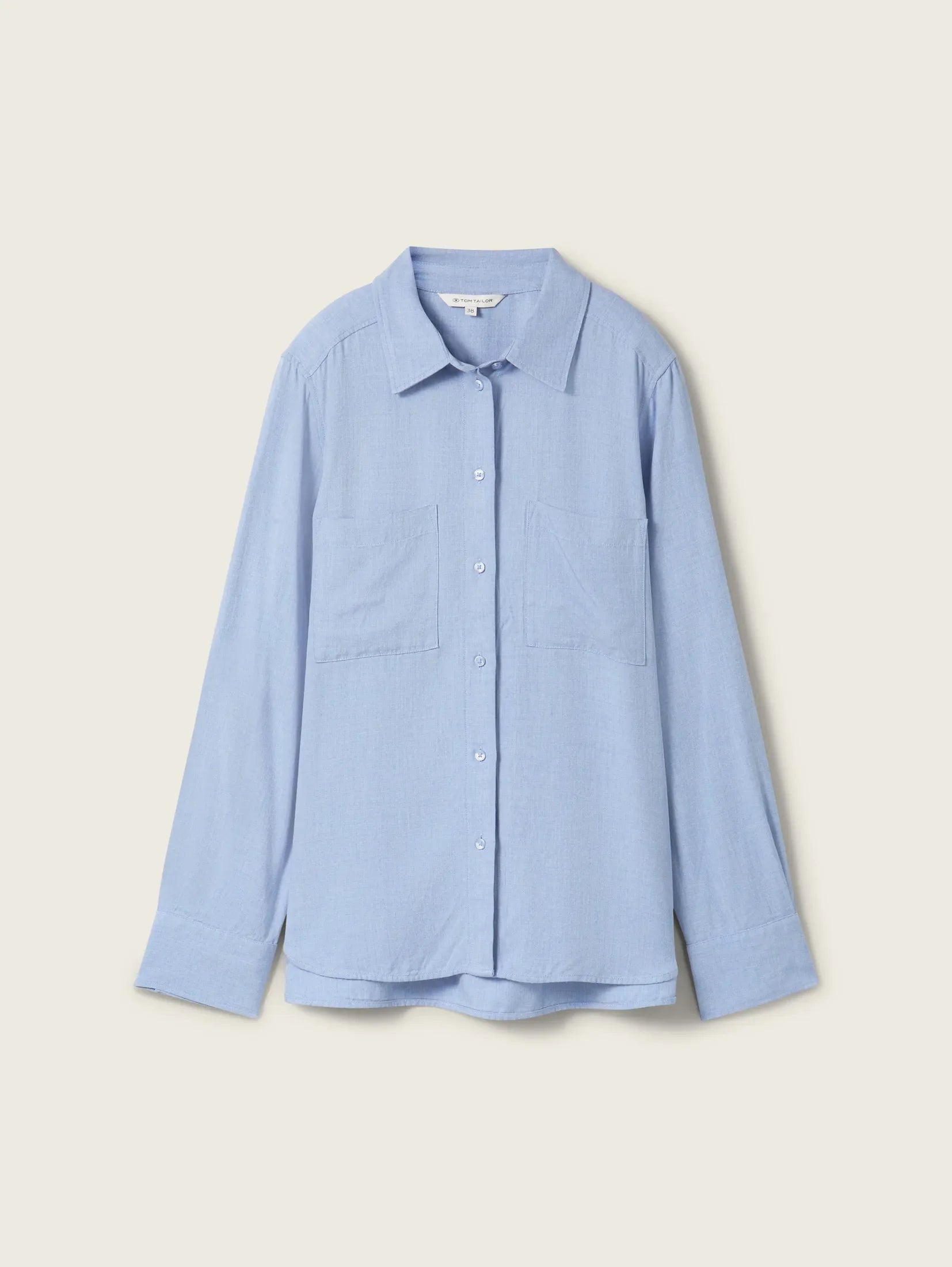 Tom Tailor Light Blue Viscose Shirt