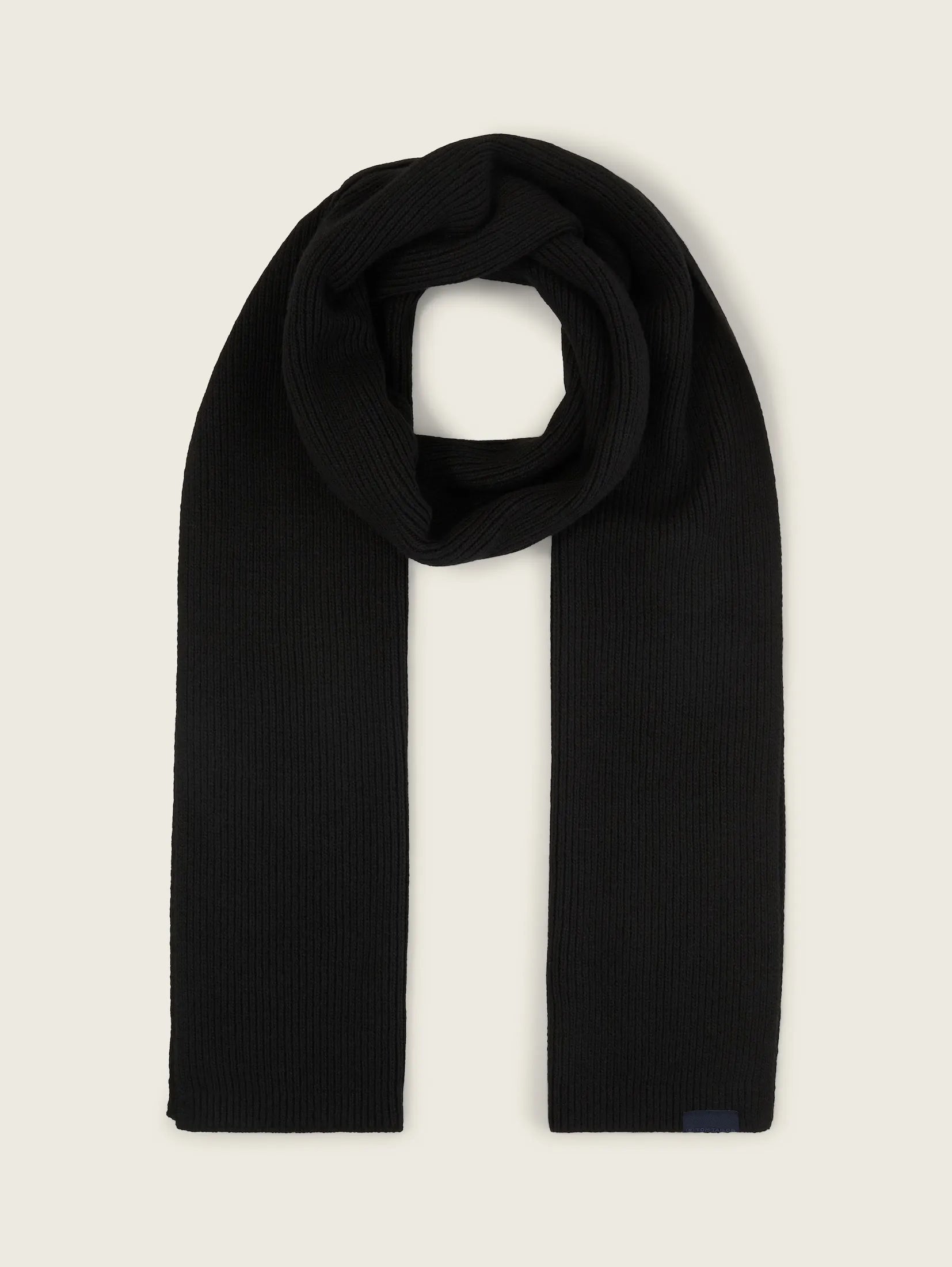 Tom tailor Woolen Knit Black Scarf