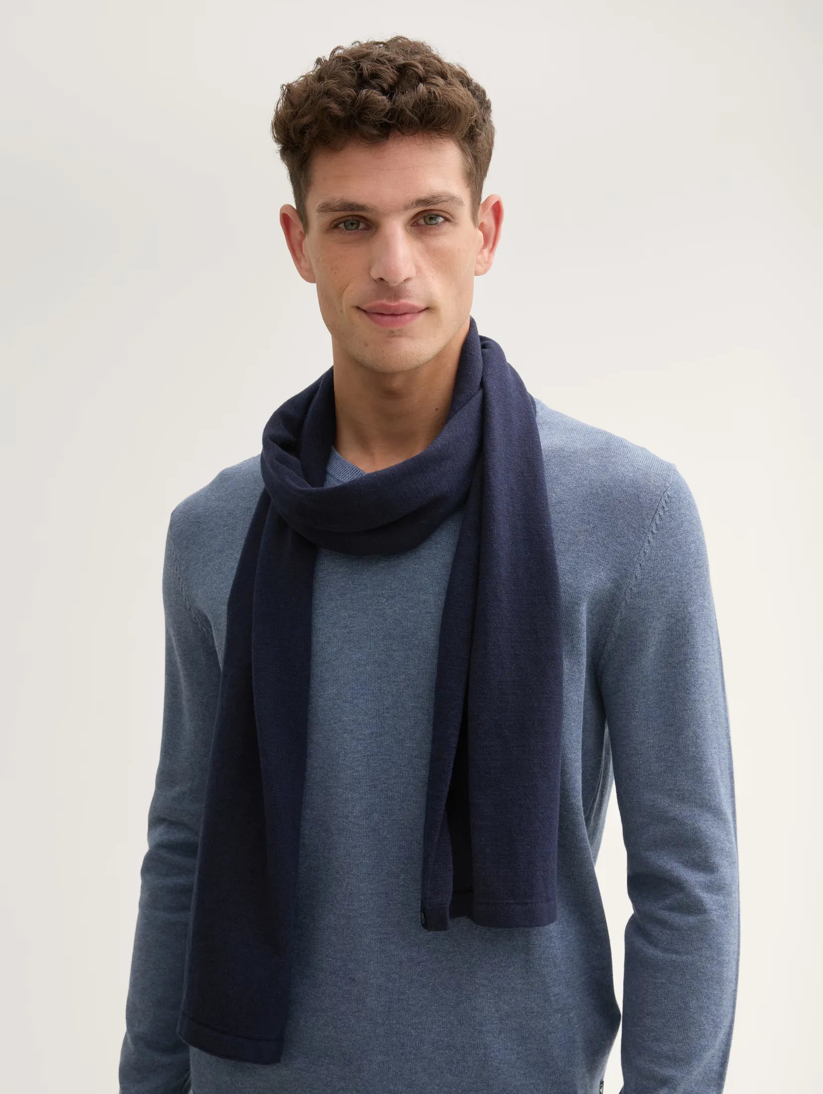 Tom Tailor Recycled Cashmere Black Grey Scarf