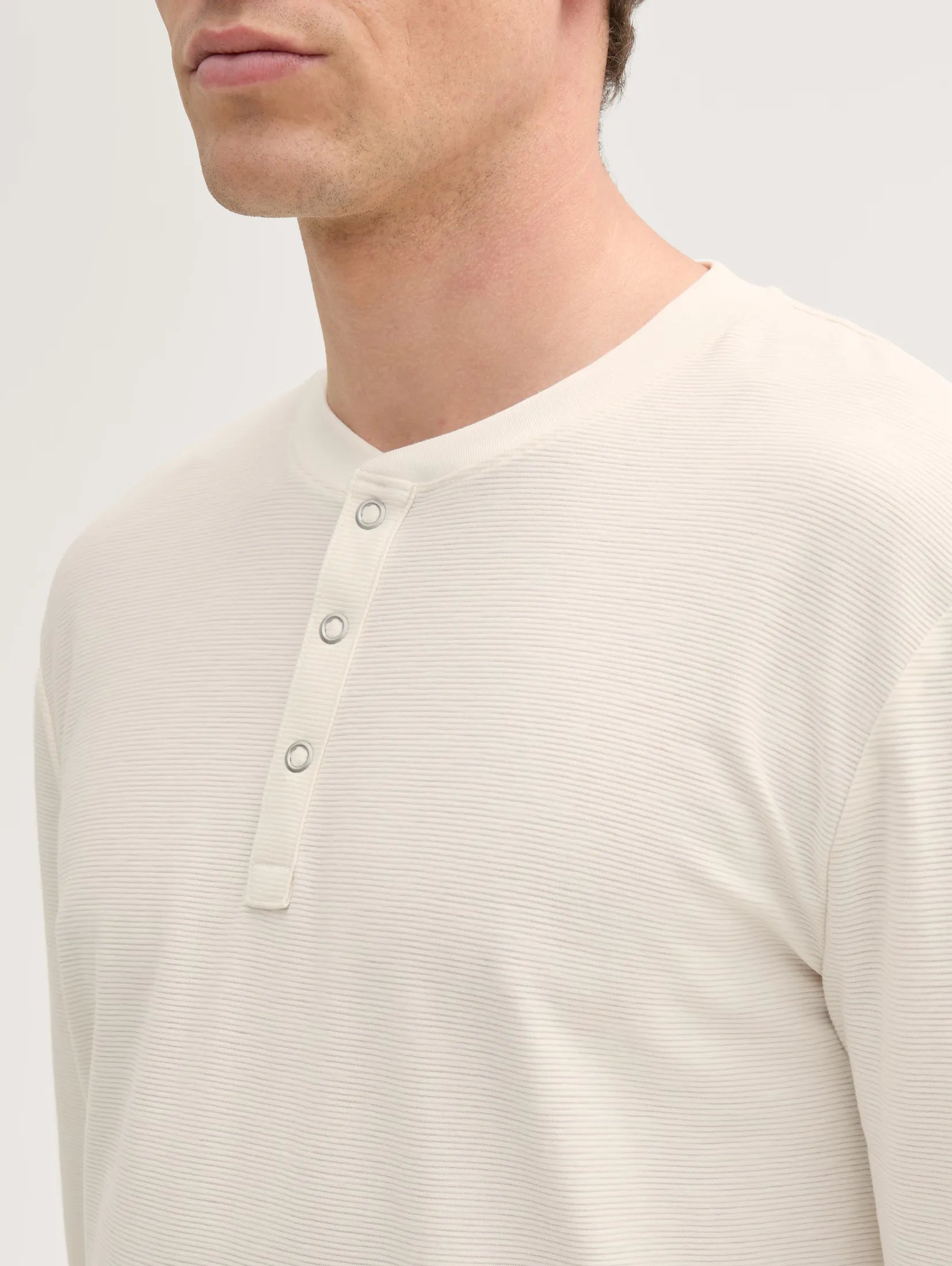 Tom Tailor White T-shirt With Texture