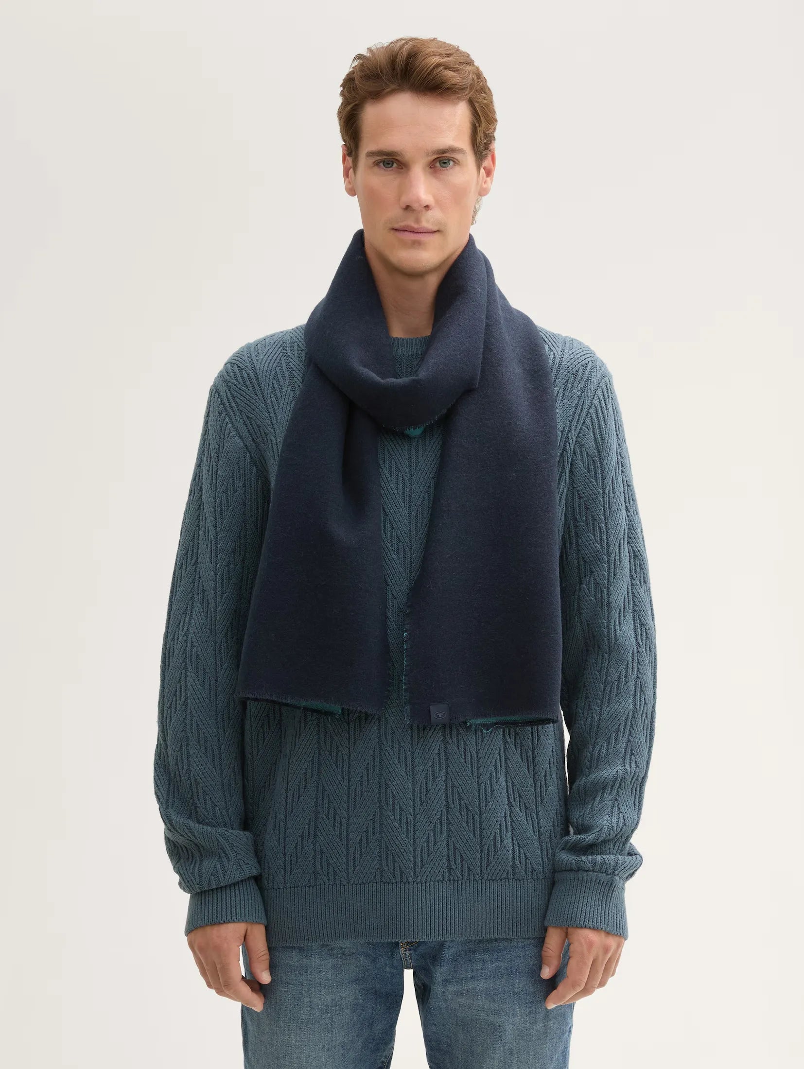 Tom Tailor Blue Basic Scarf