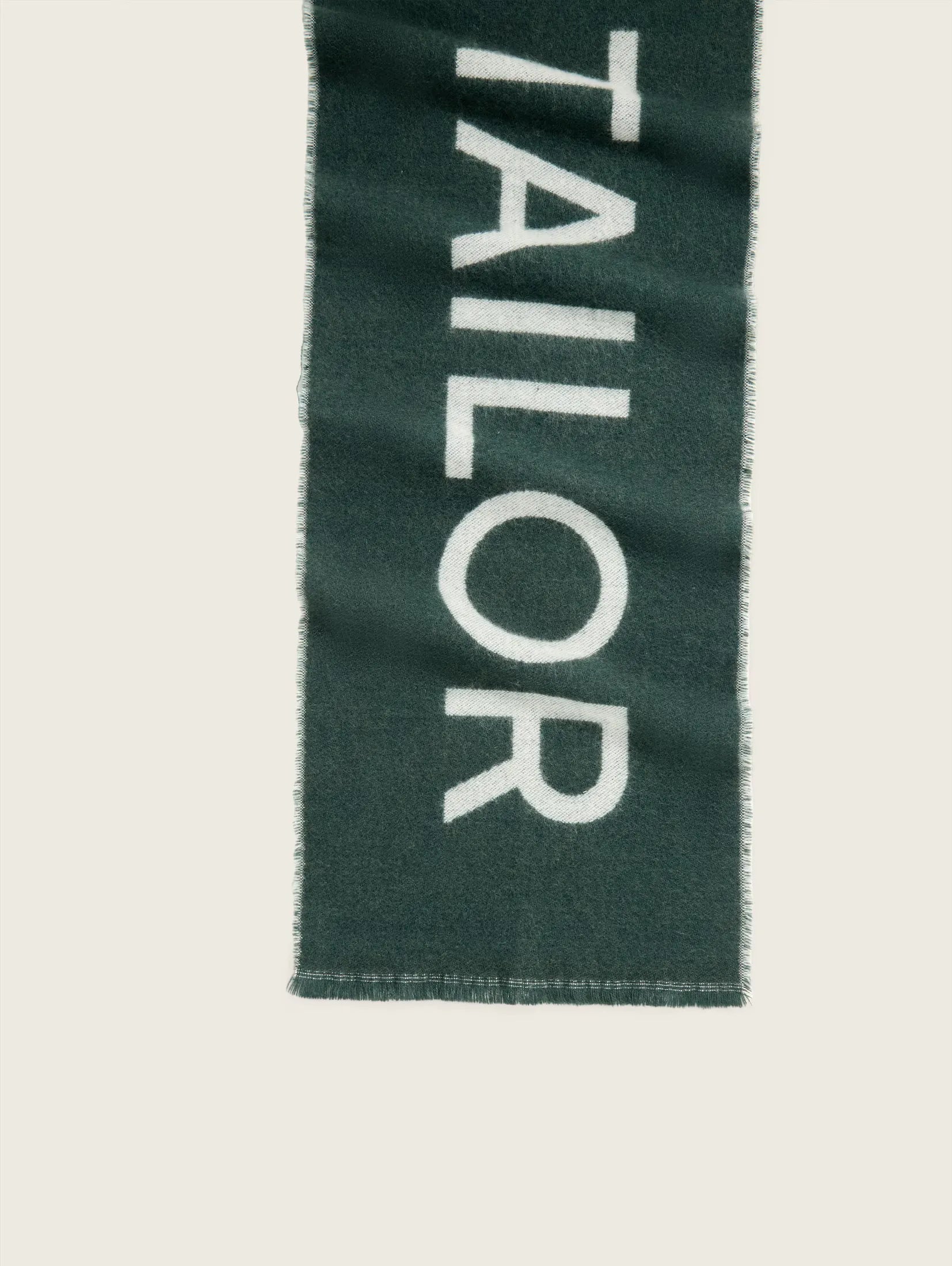 Tom Tailor Jacquard Dark Green Scarf