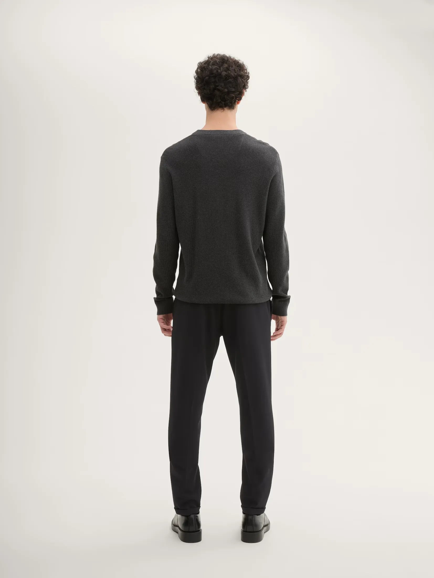 Tom Tailor Slim Jersey Black Chino