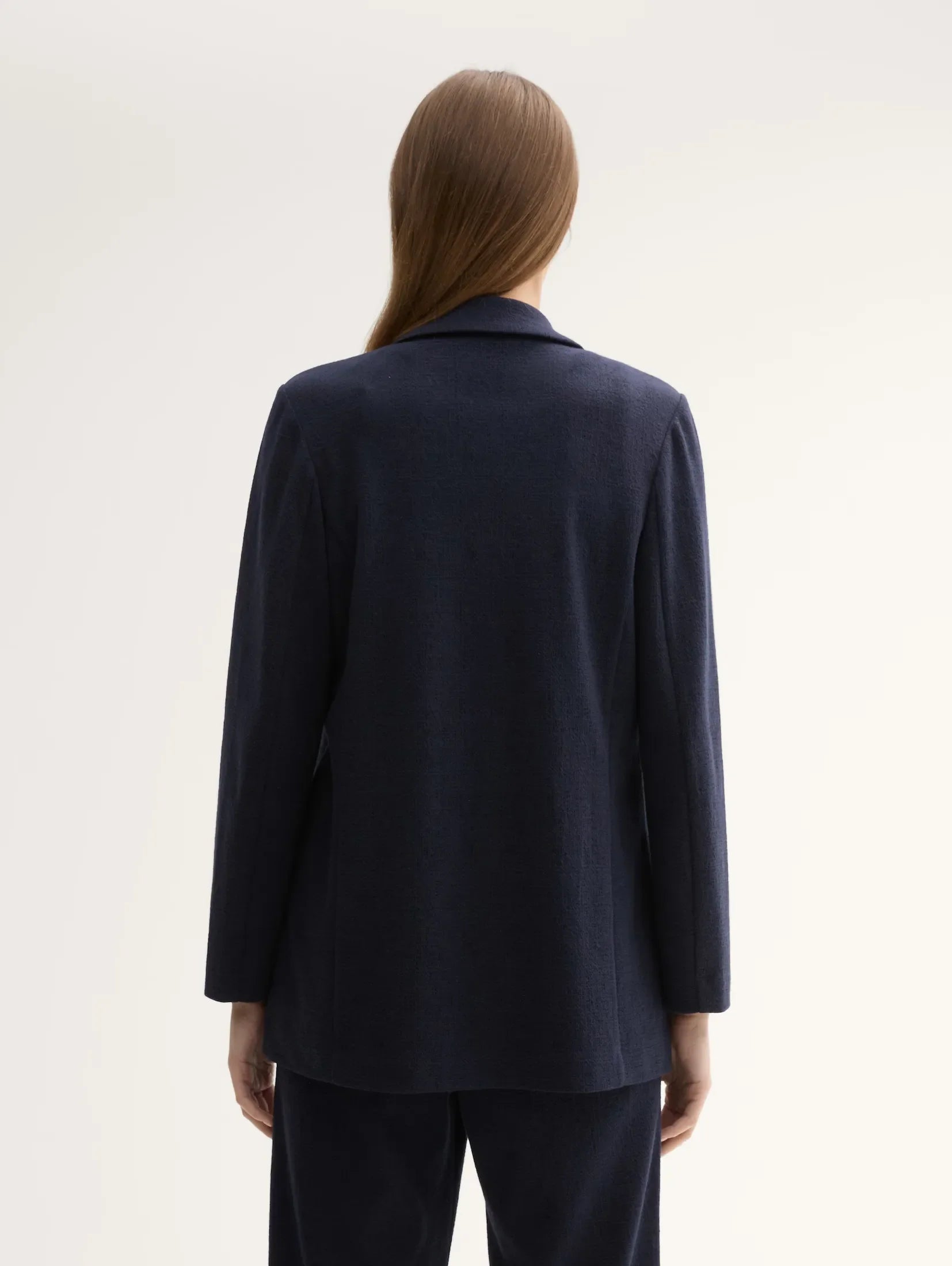 Tom Tailor Texture Navy Blazer