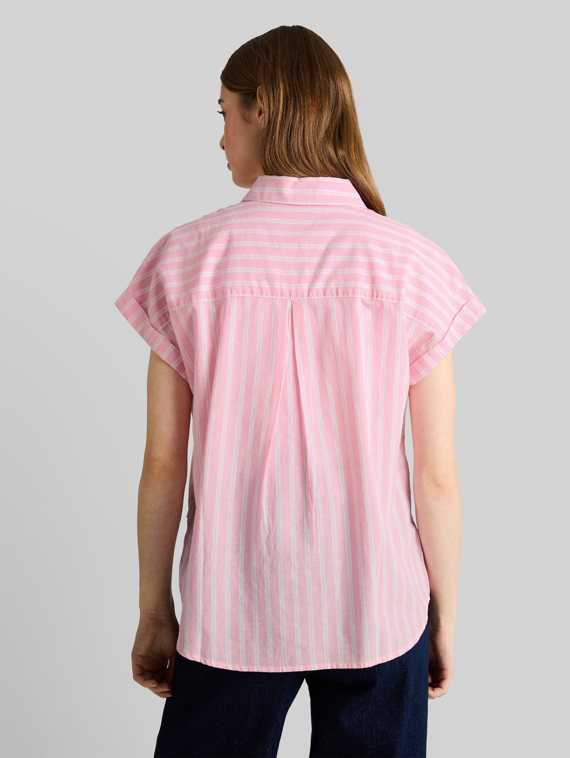Tom Tailor Pink White Striped Shirt