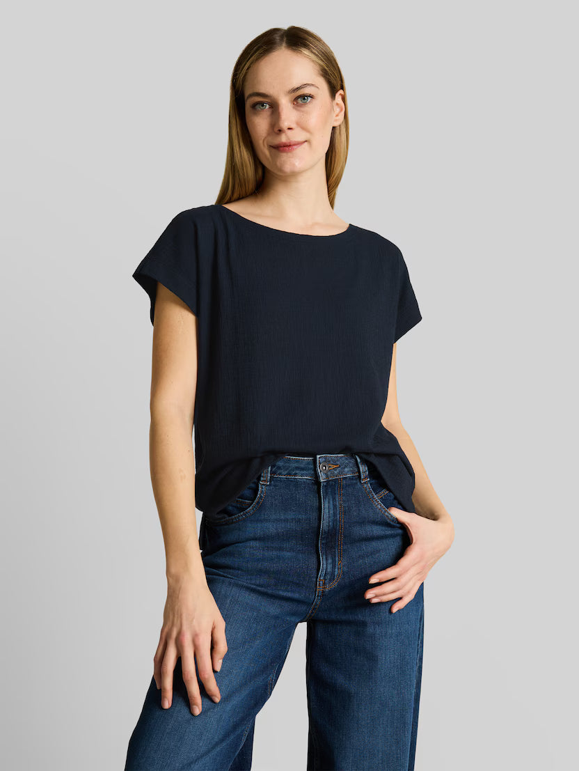 Tom Tailor Navy Loose-Fit T-Shir