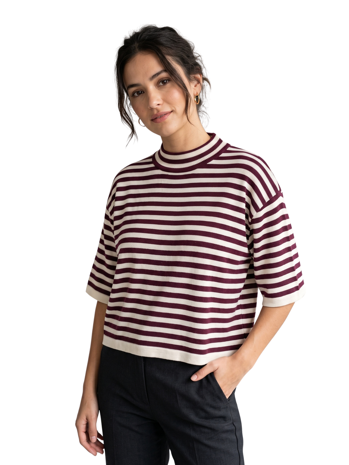 Bordo Relaxed Fit Pullover