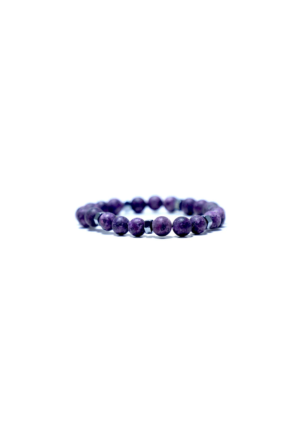 One Layer Beaded Purple Bracelet
