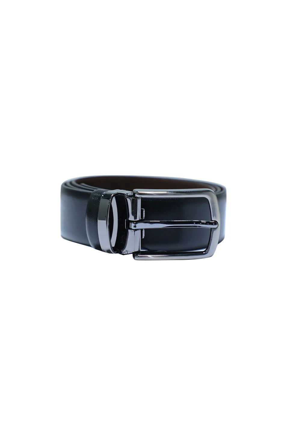 Glossy Black Sleek Belt