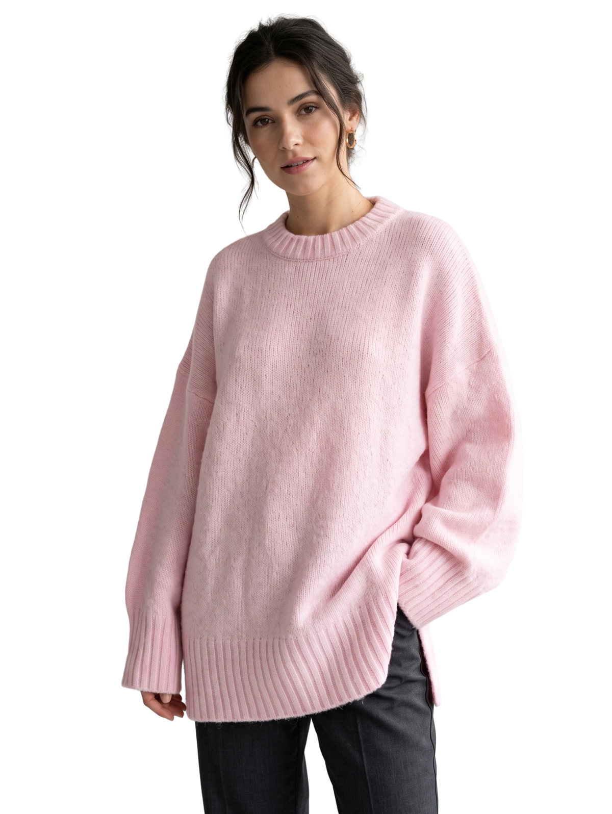 Pink Oversized Pullover