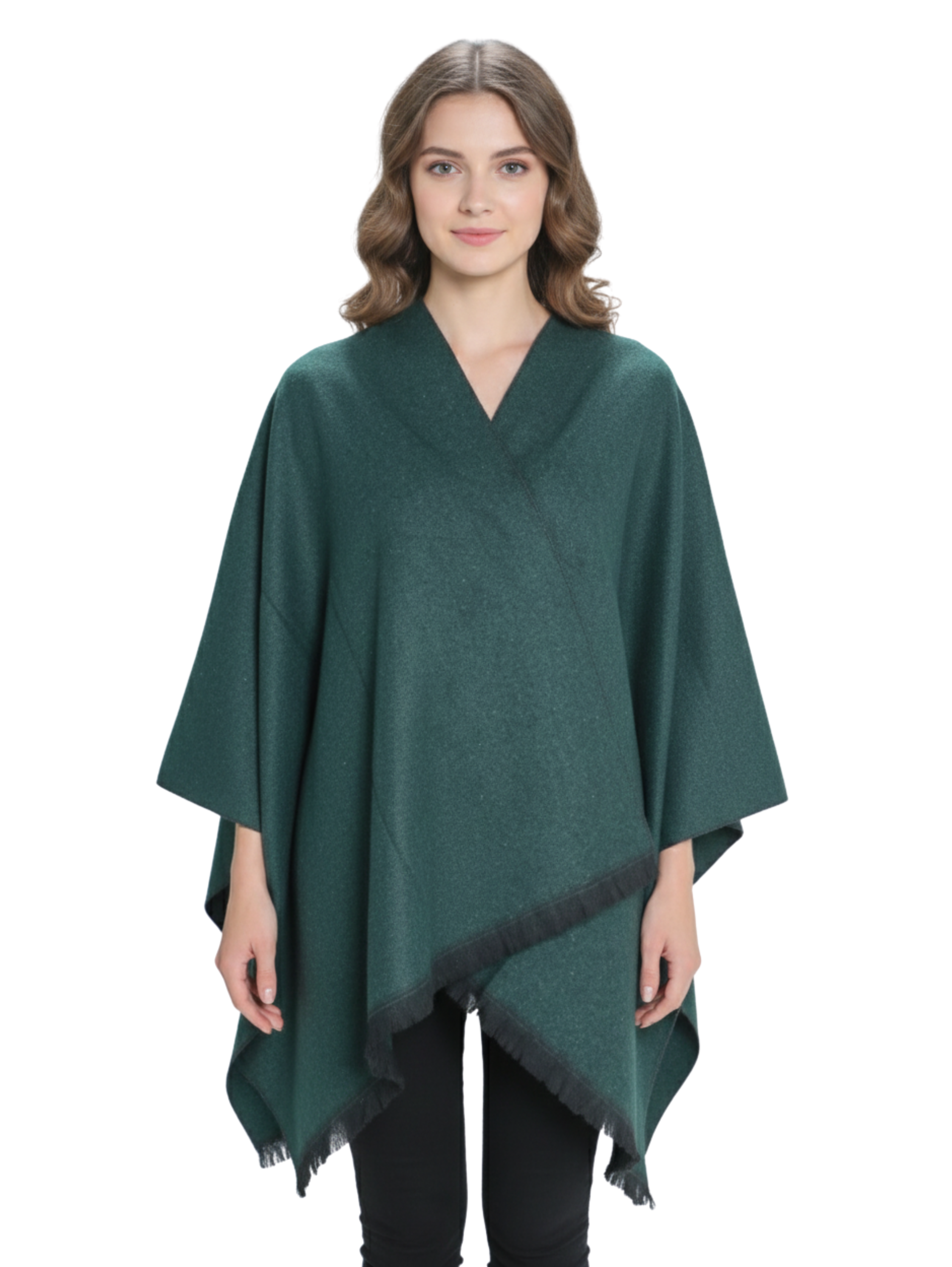 Warm Stylish Designed Knitwear Pancho
