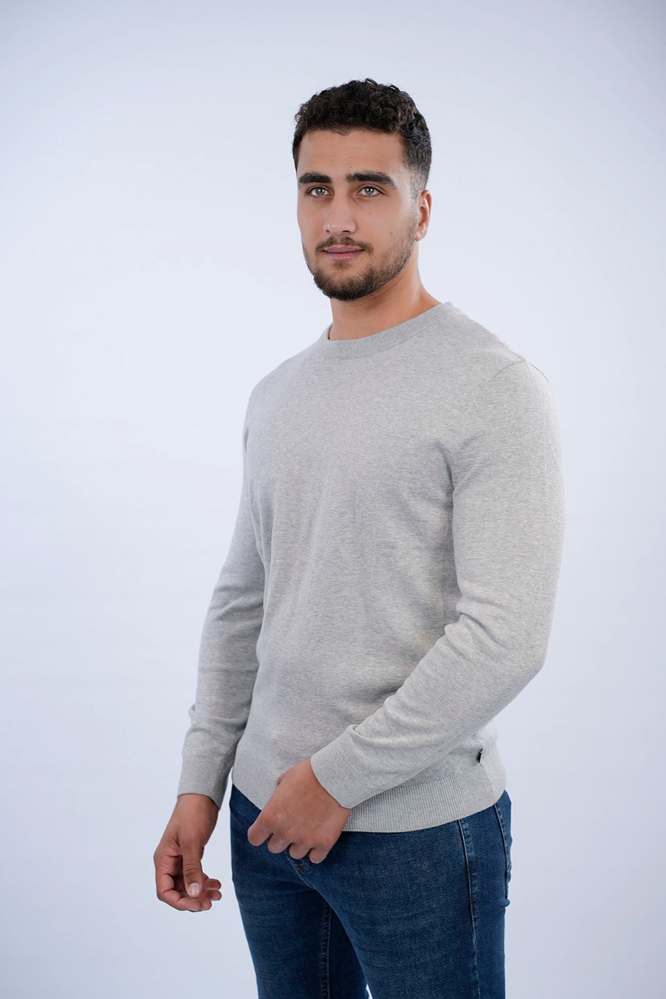 Tom Tailor Grey Basic Round Neck