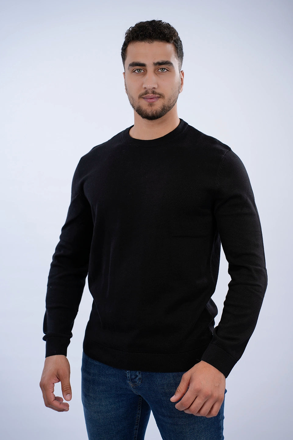 Tom Tailor Black Basic Round Neck