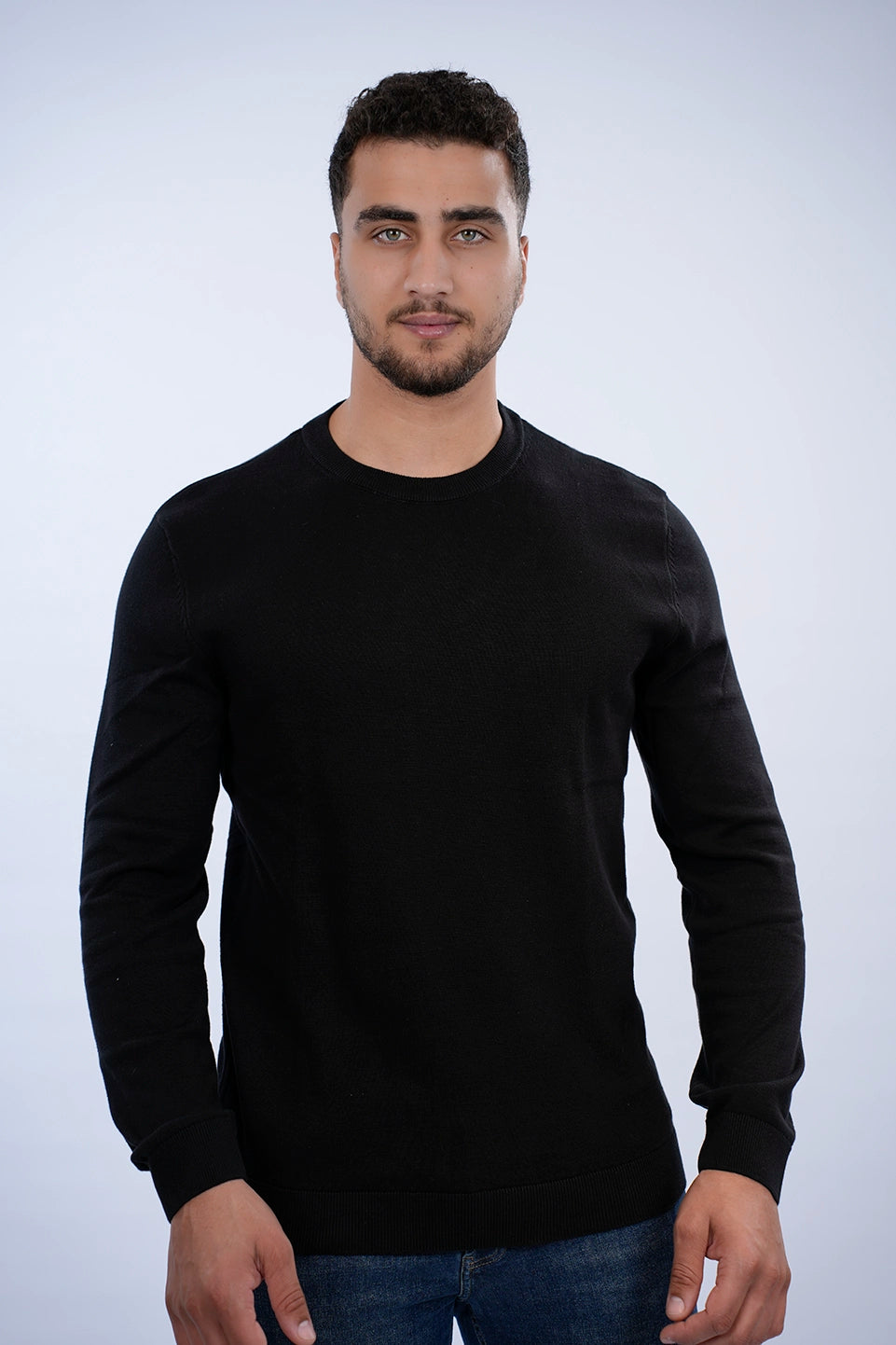 Tom Tailor Black Basic Round Neck