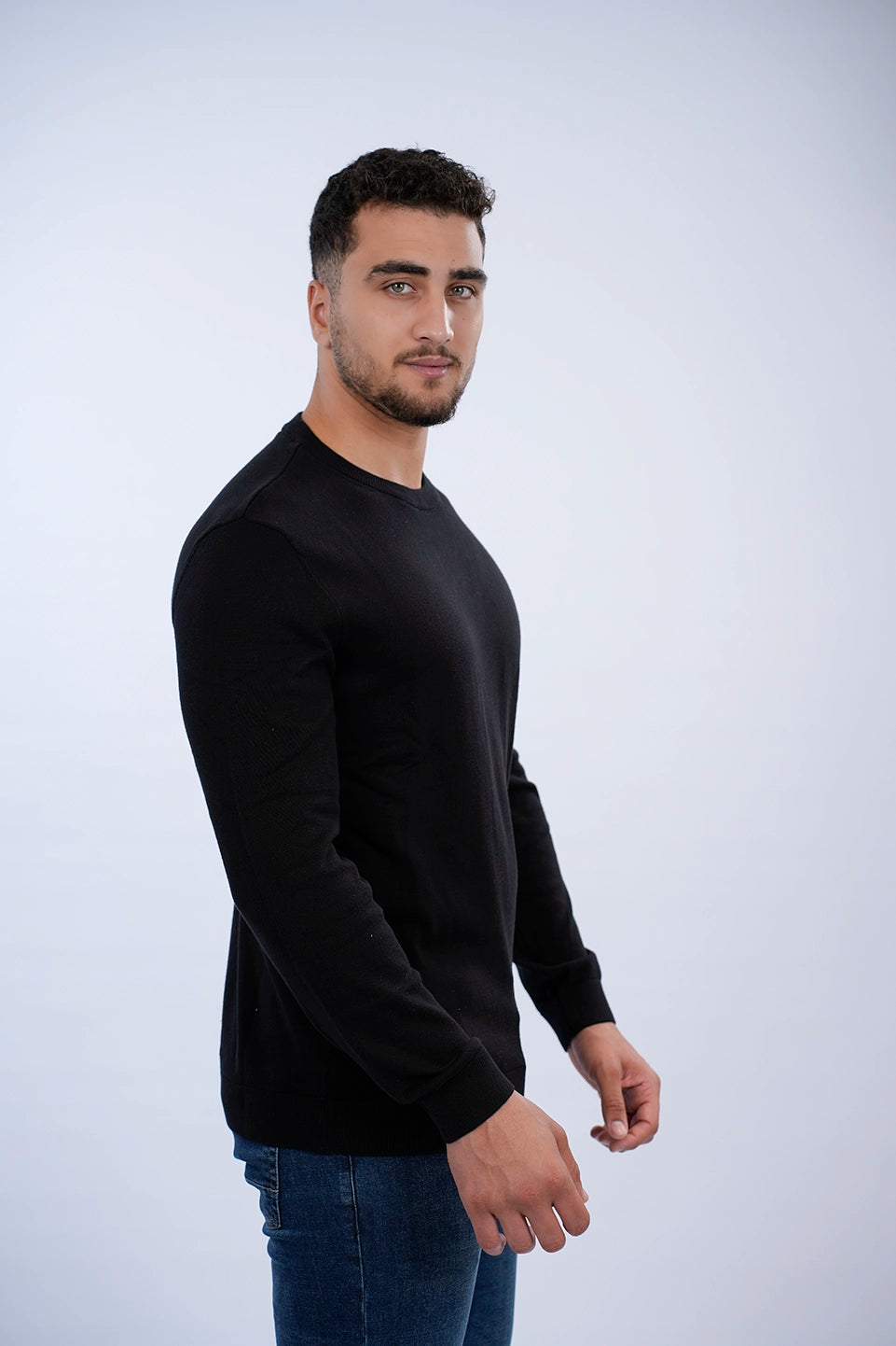 Tom Tailor Black Basic Round Neck