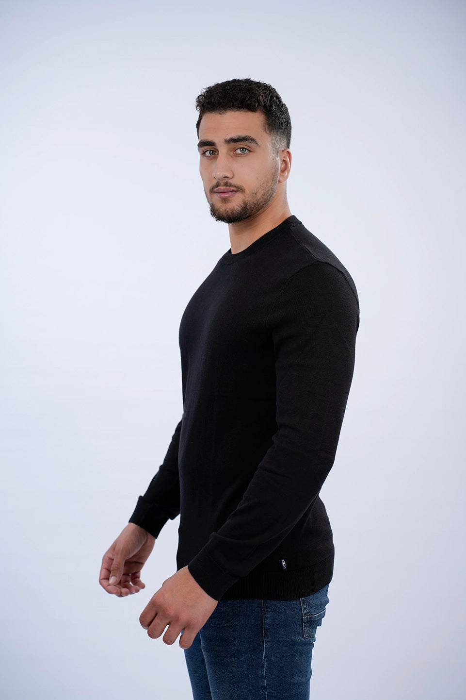 Tom Tailor Black Basic Round Neck