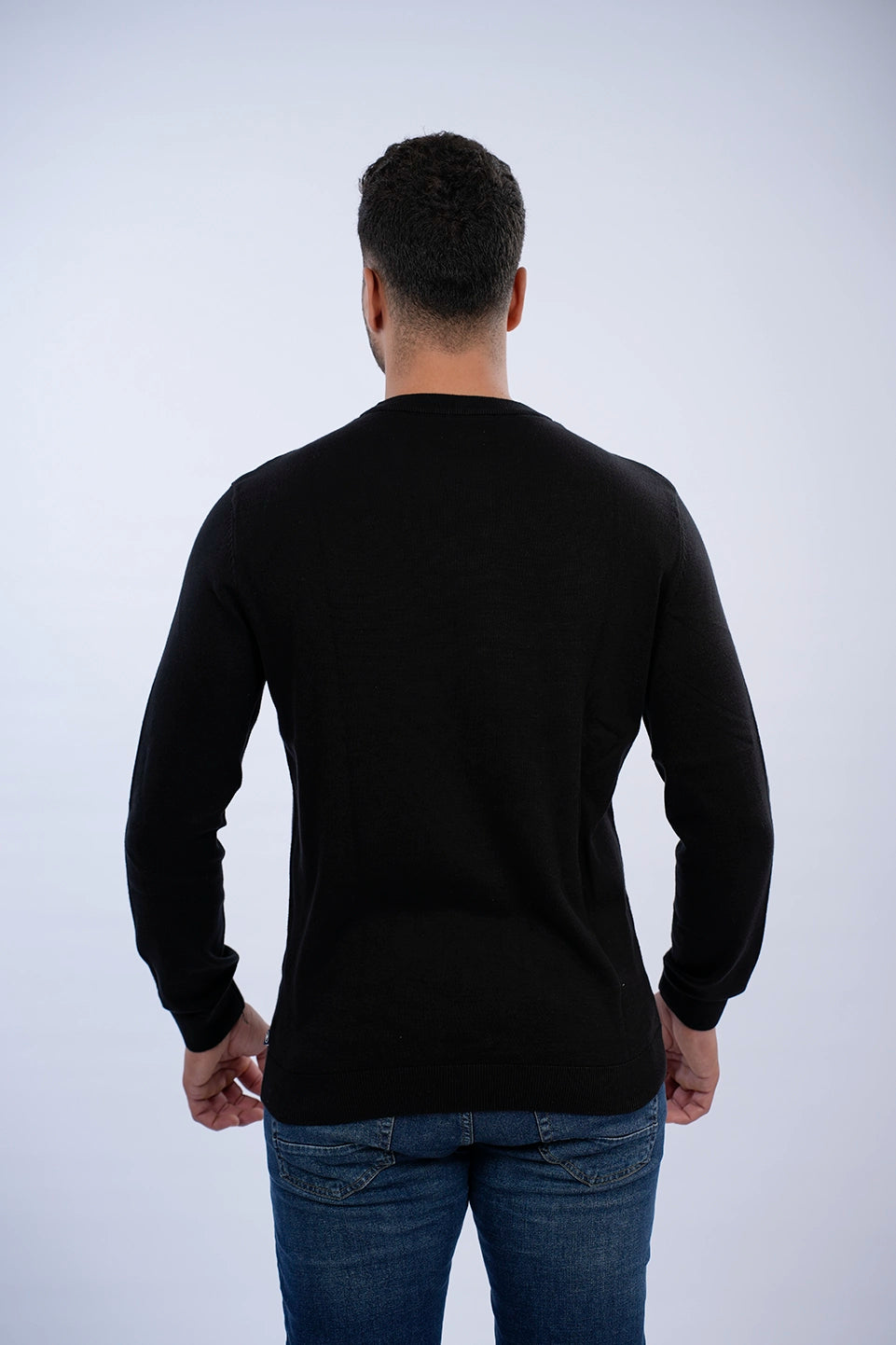 Tom Tailor Black Basic Round Neck