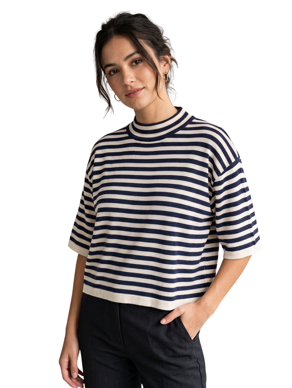 Navy Relaxed Fit Pullover