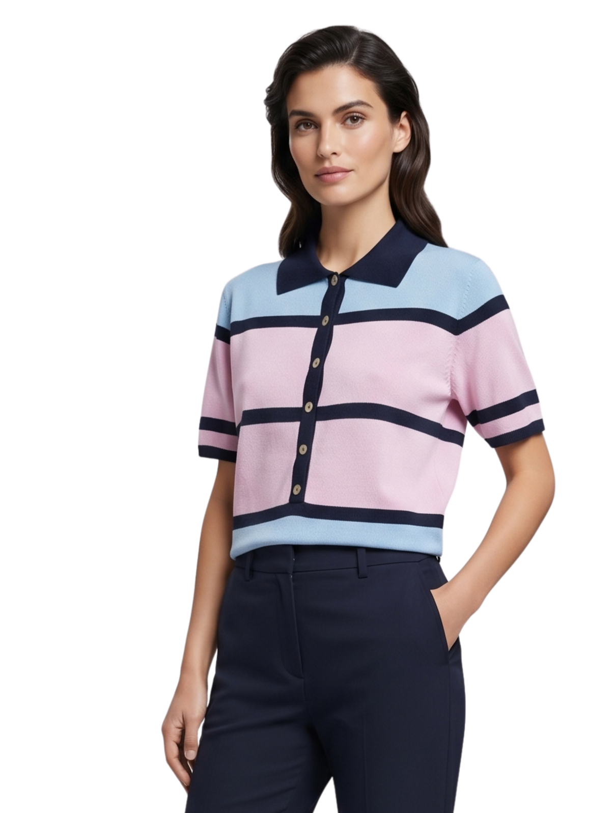 Pink Short-Sleeved Polo