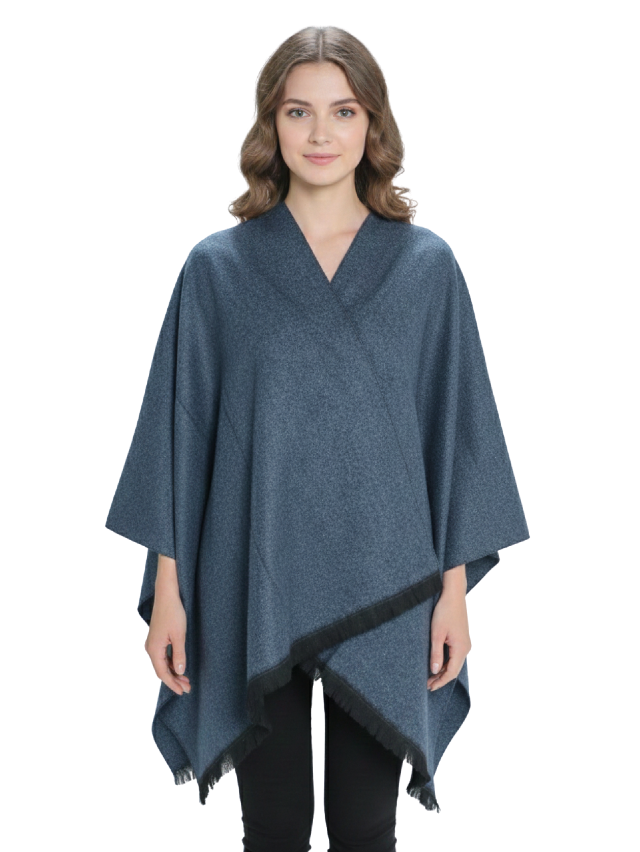 Warm Stylish Designed Knitwear Pancho