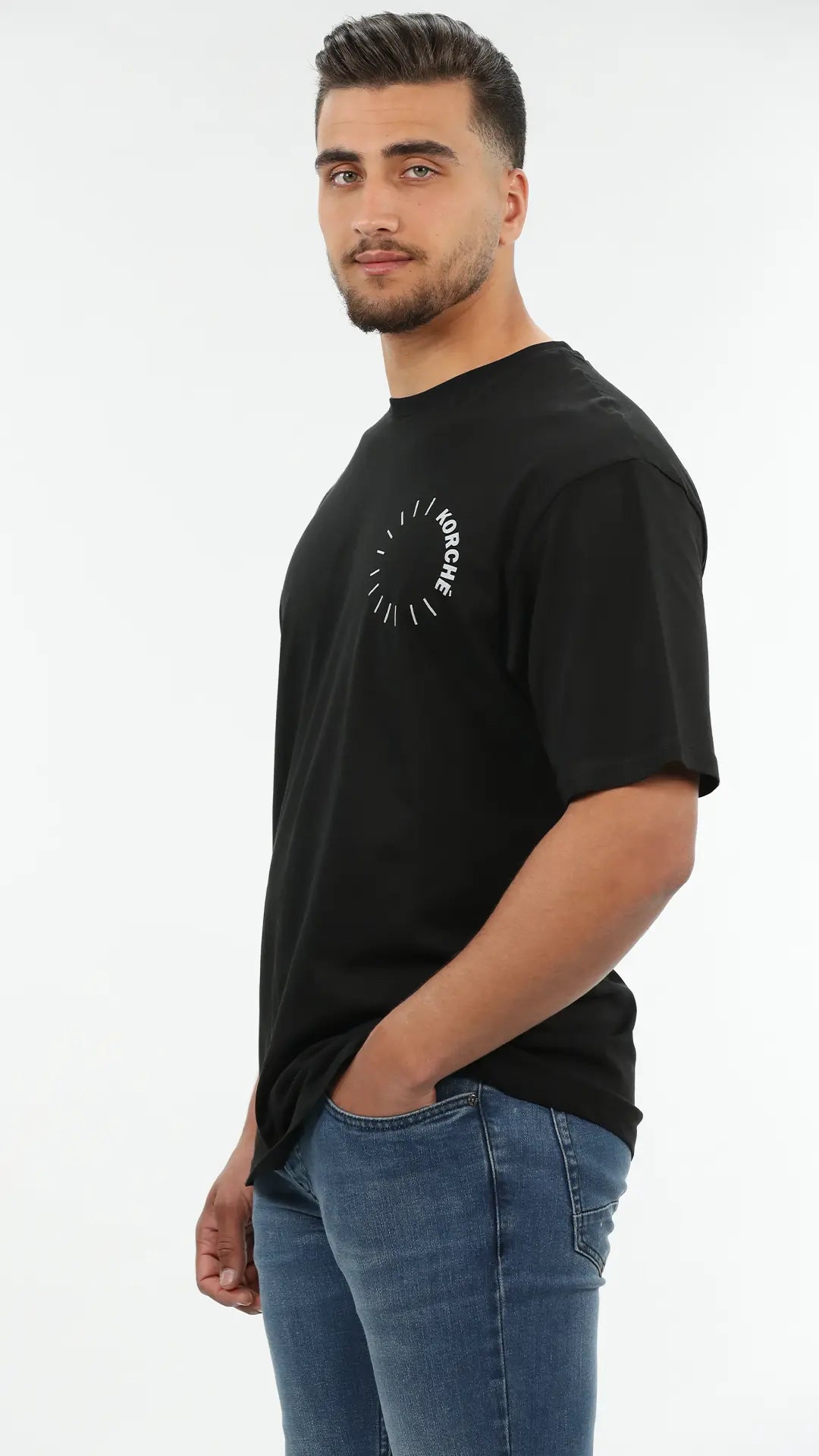 Oversized Black T-shirt With Design