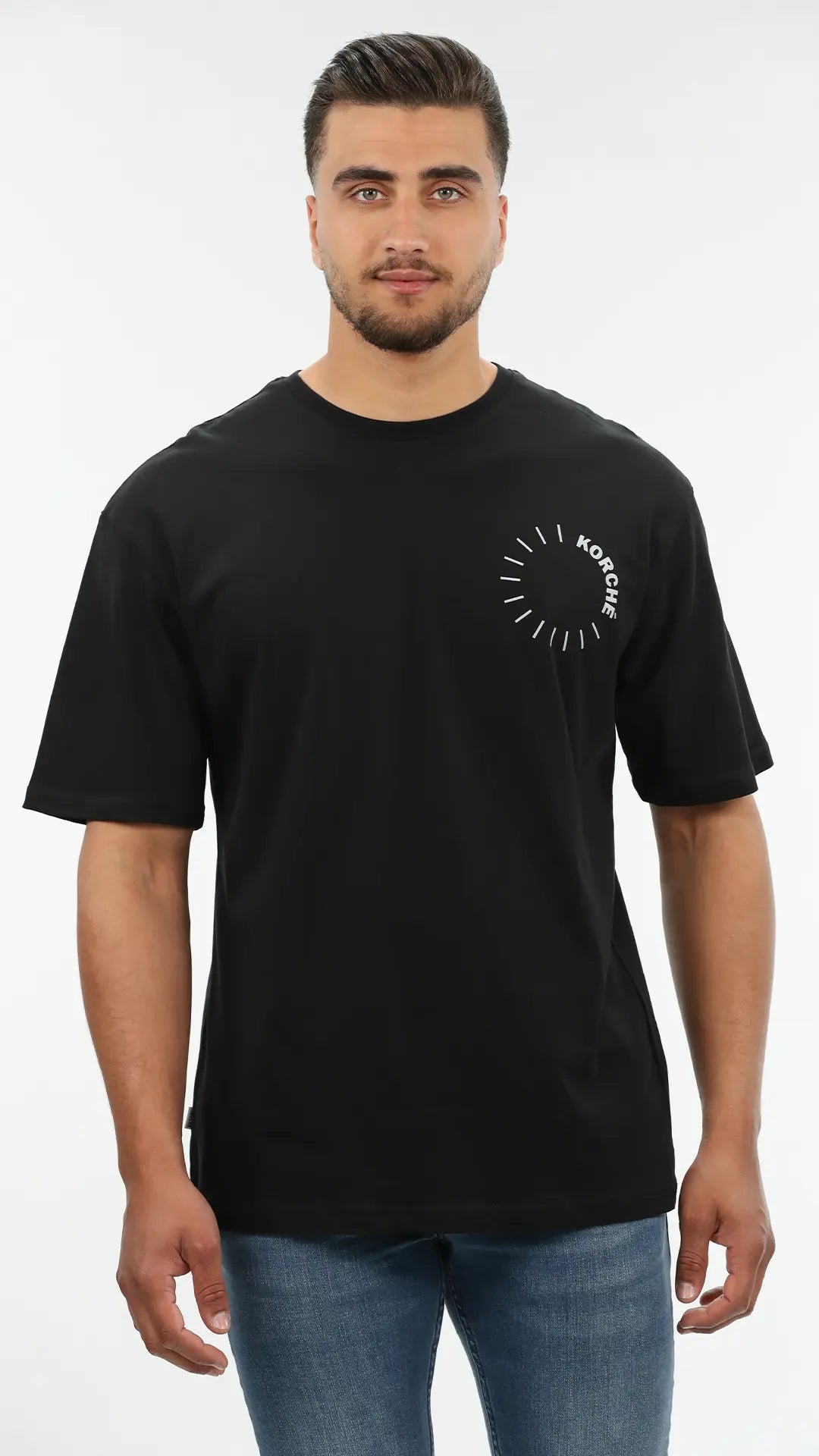 Oversized Black T-shirt With Design