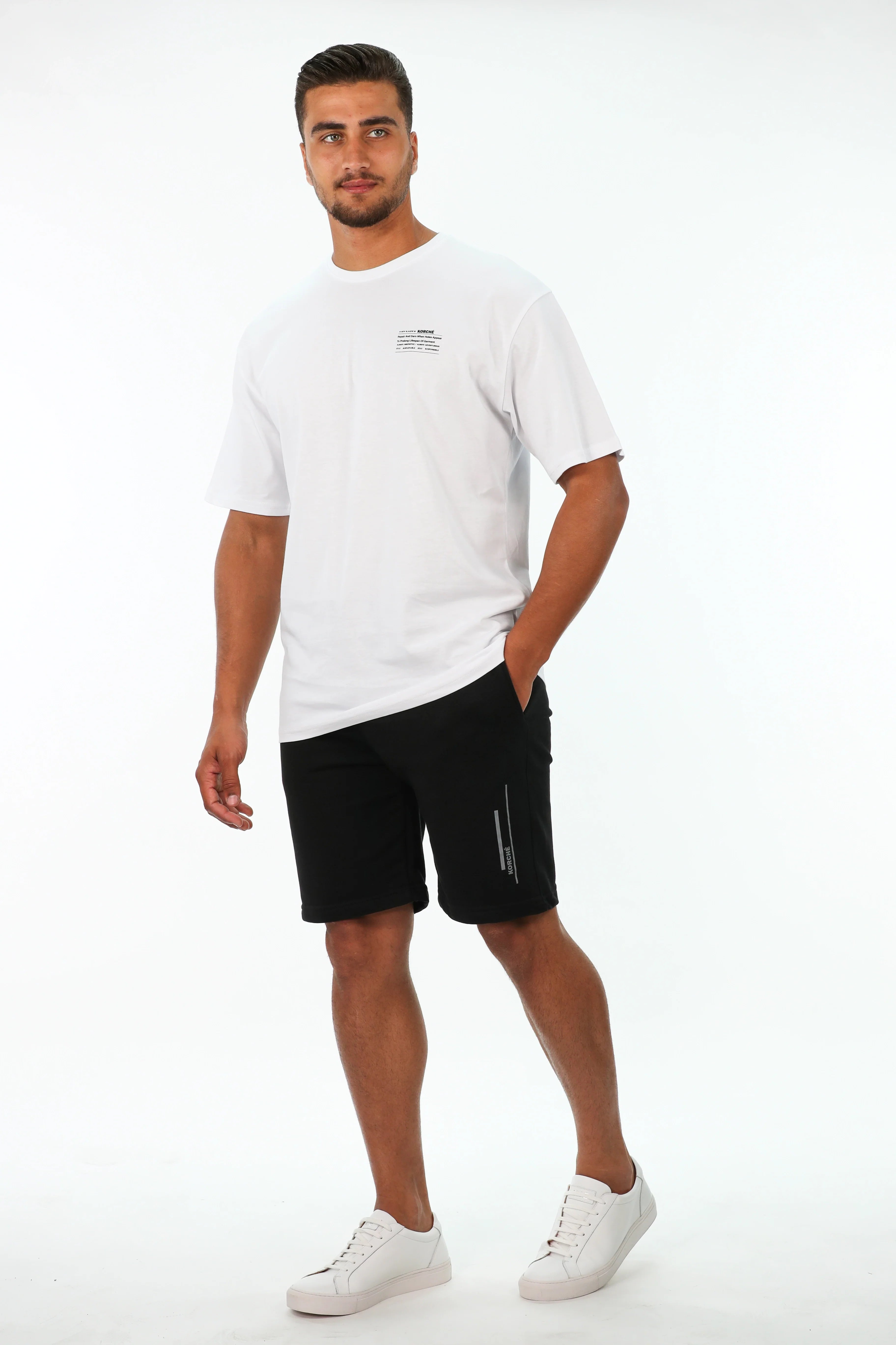 Oversized White T-Shirt With Simple Front Design