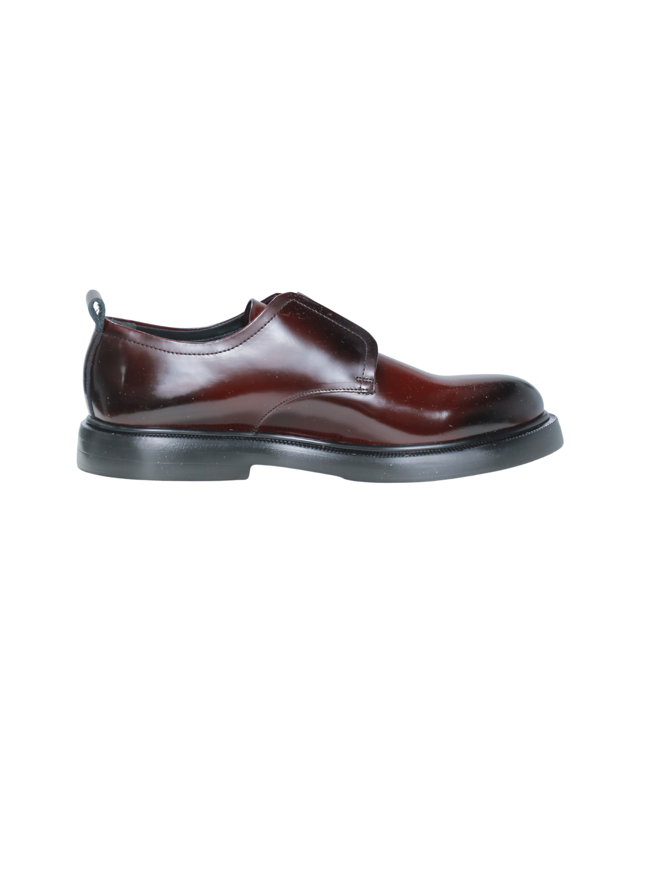 Bordo Derby Shoes With Double Monk Strap