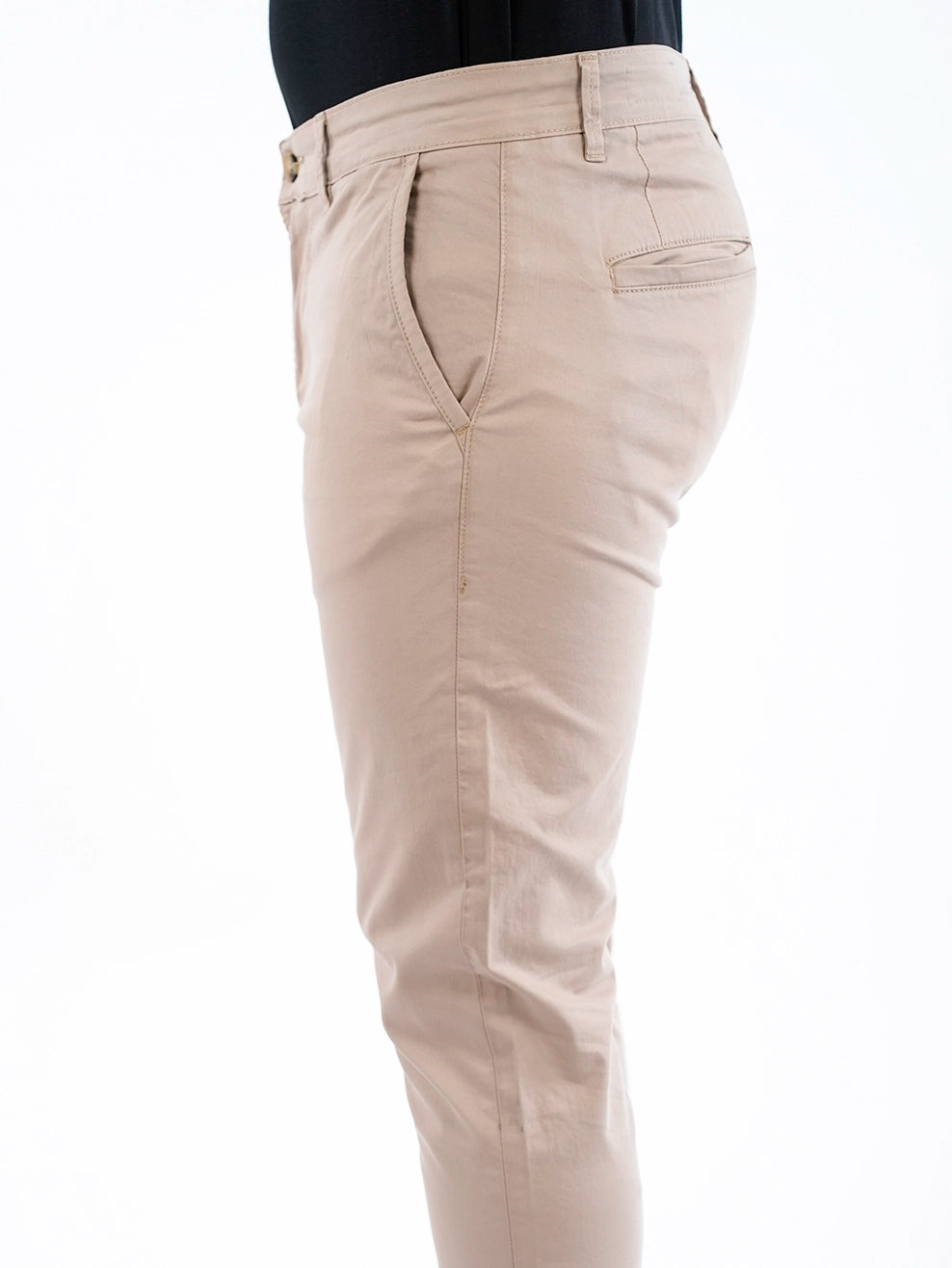 Beige Sport Chic Chino Pants