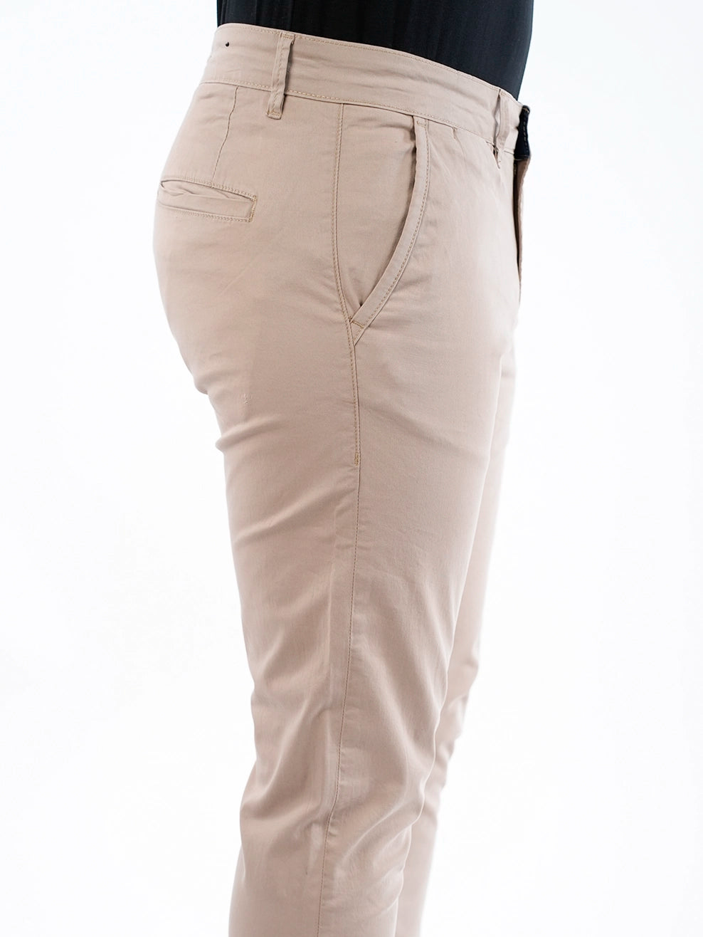 Beige Sport Chic Chino Pants