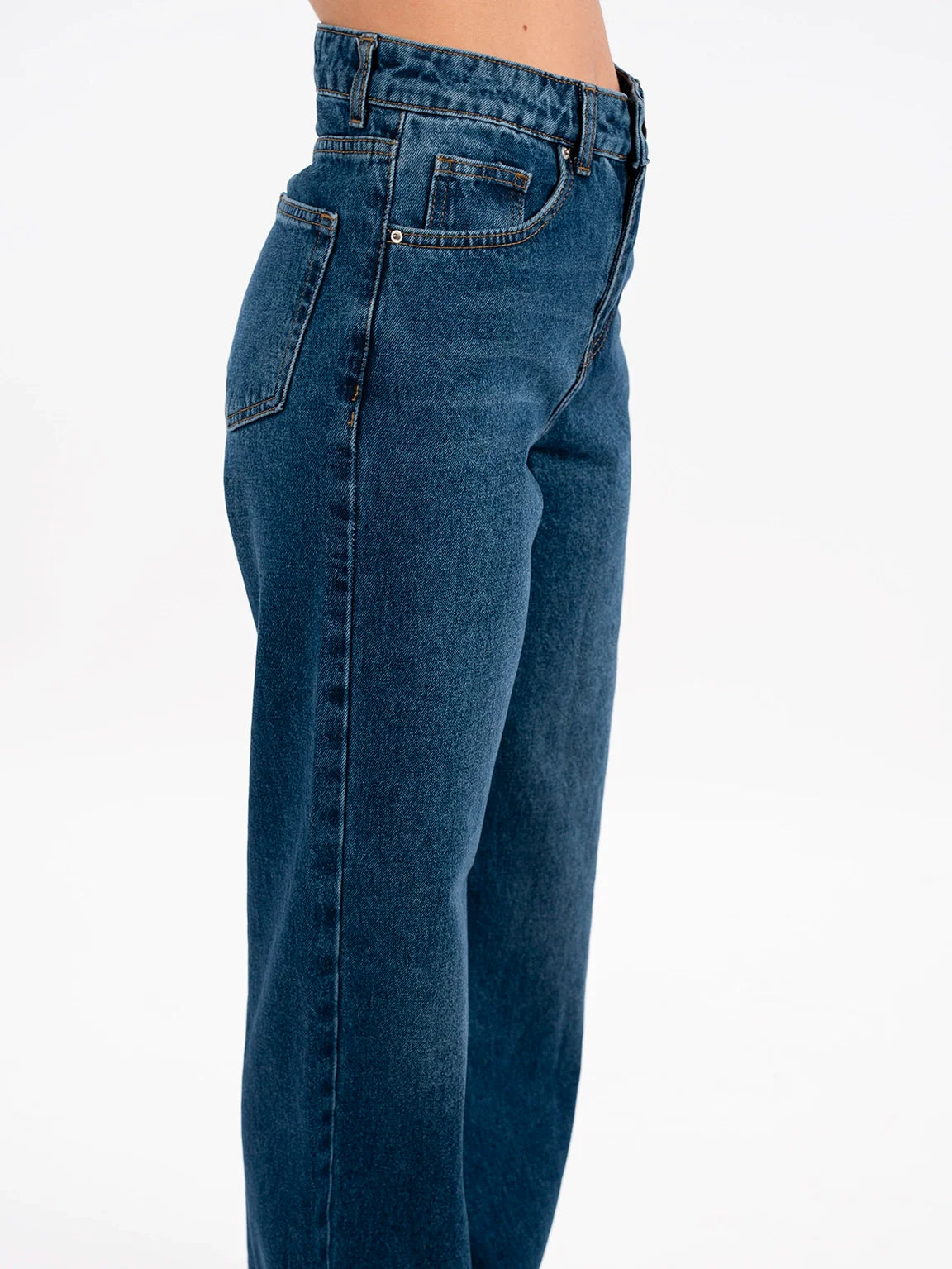 Blue Wide Leg Jeans